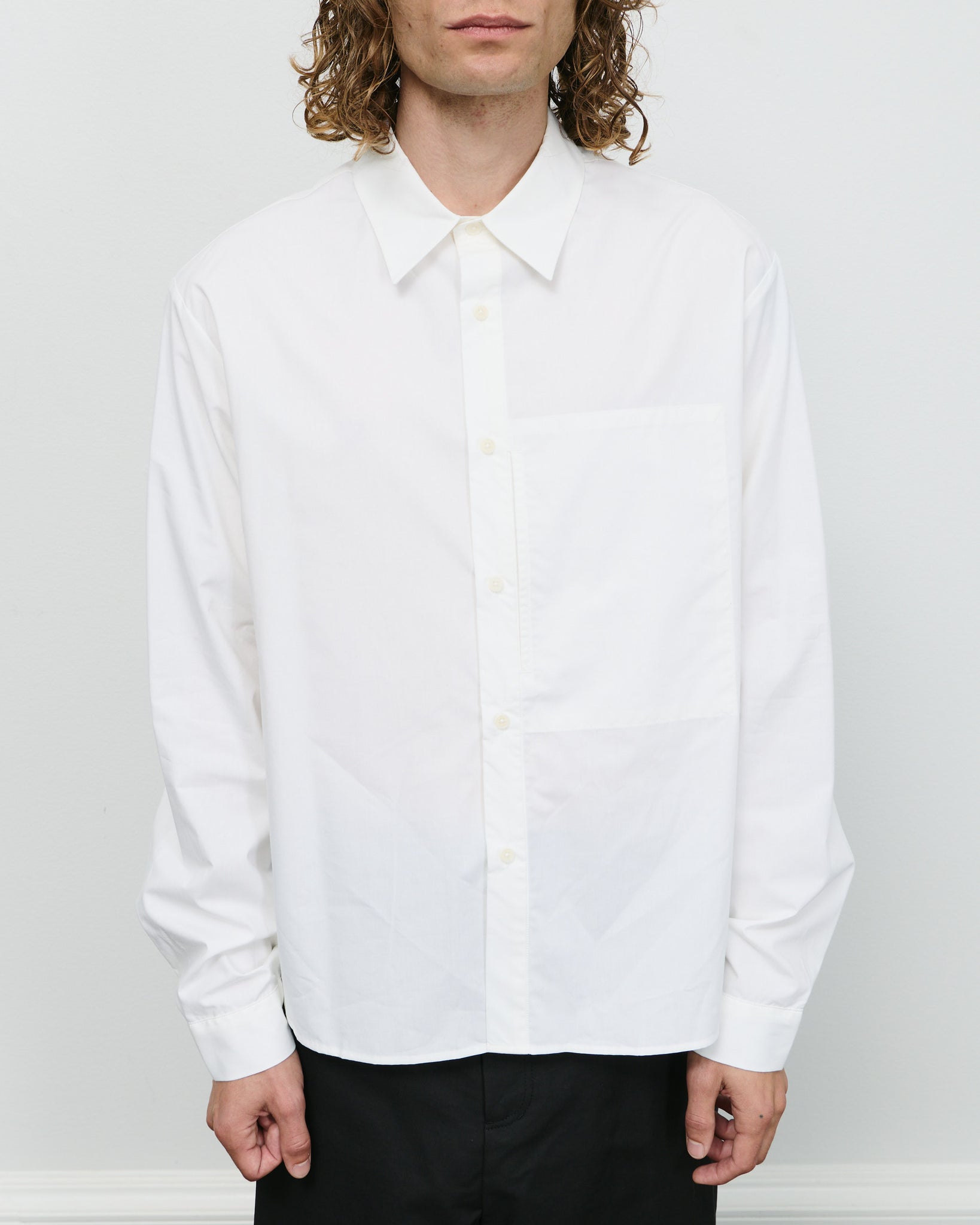 Basic Pocket Shirt - Ivory