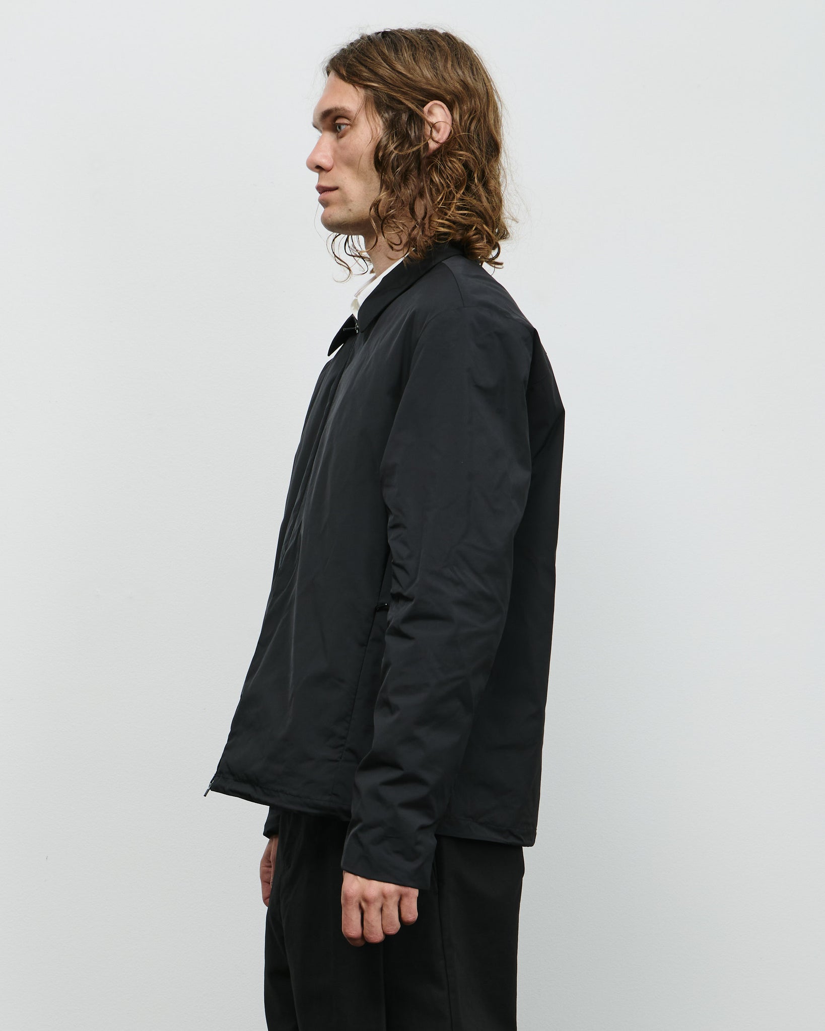 Taffeta Padded Jumper - Black