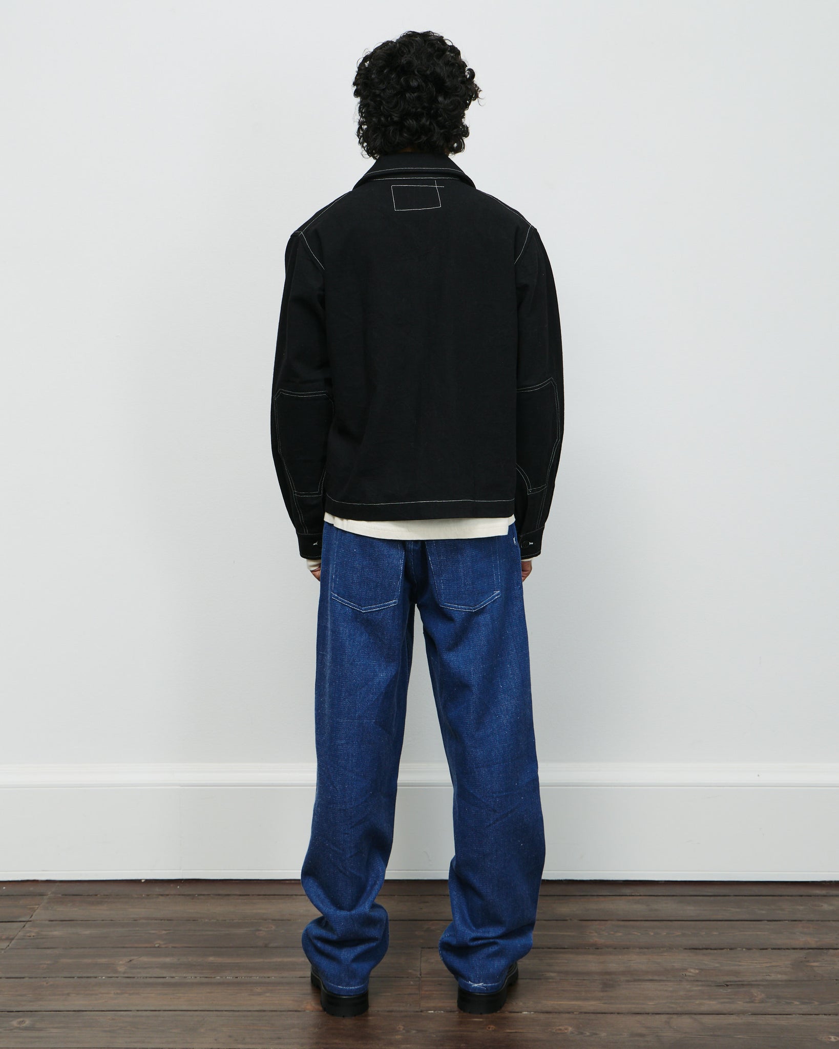 555 Jacket - Black Wonky Wear