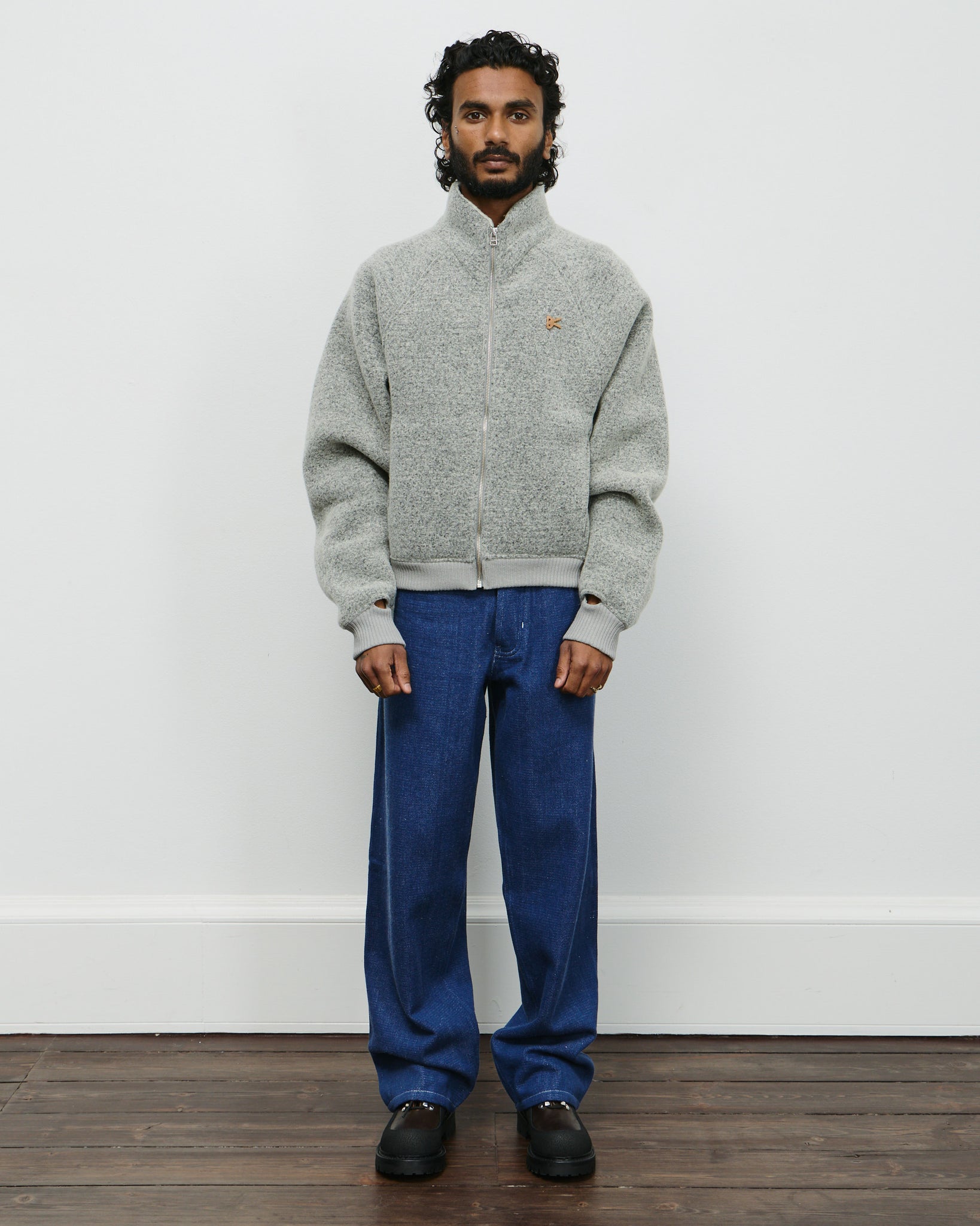 Reverse High Loft Fleece - Melange Grey