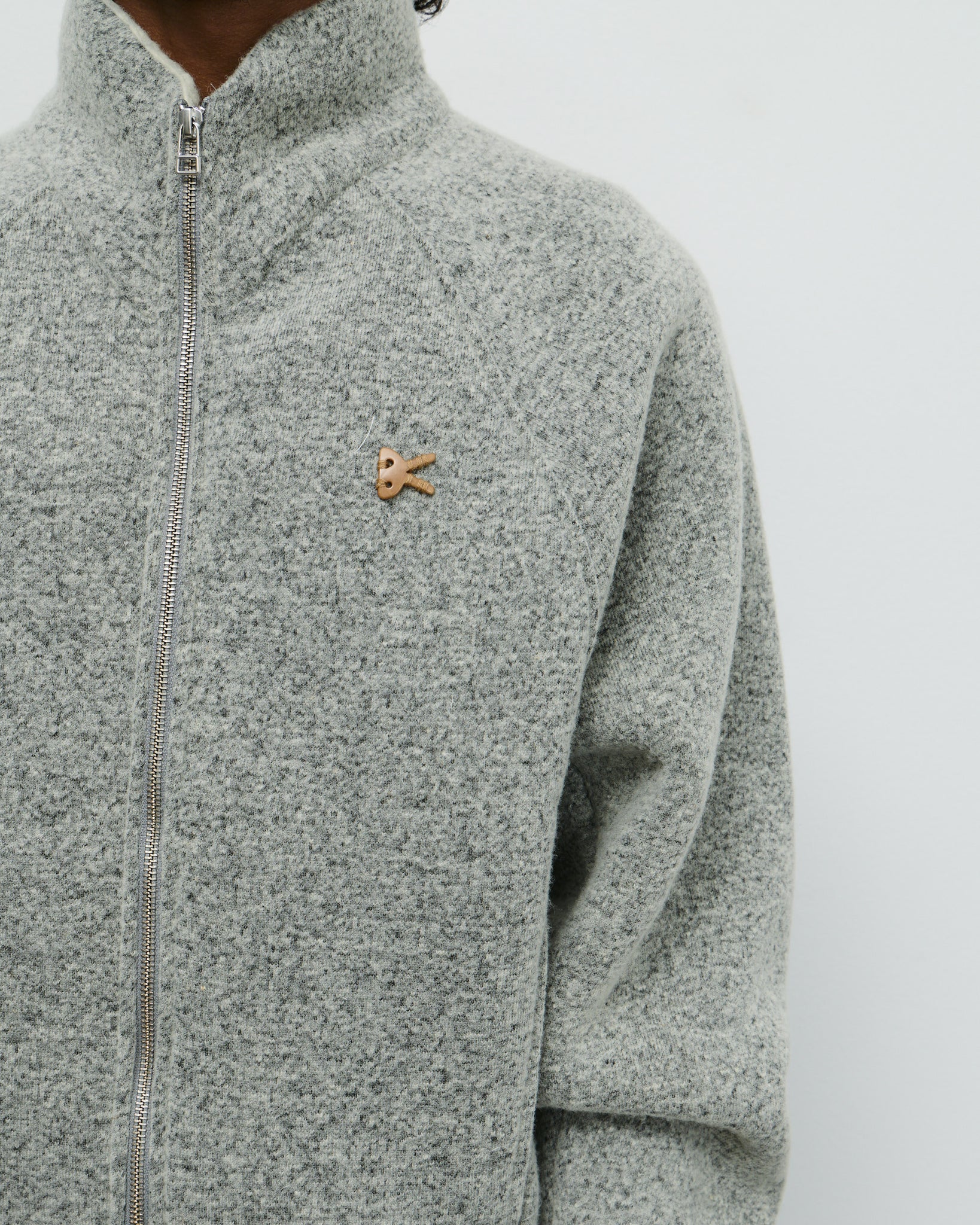 Reverse High Loft Fleece - Melange Grey