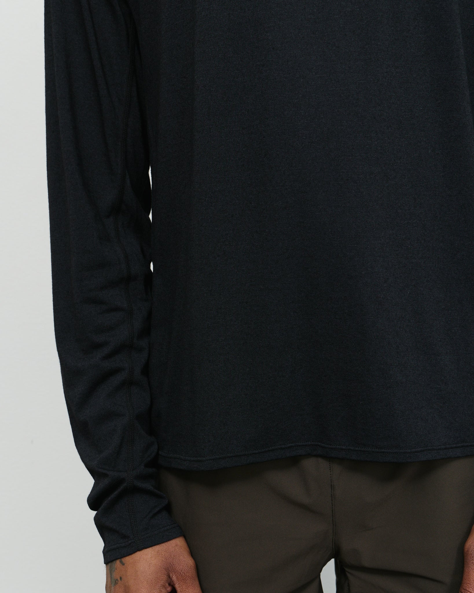 Drift Merino LS T - Black Beauty