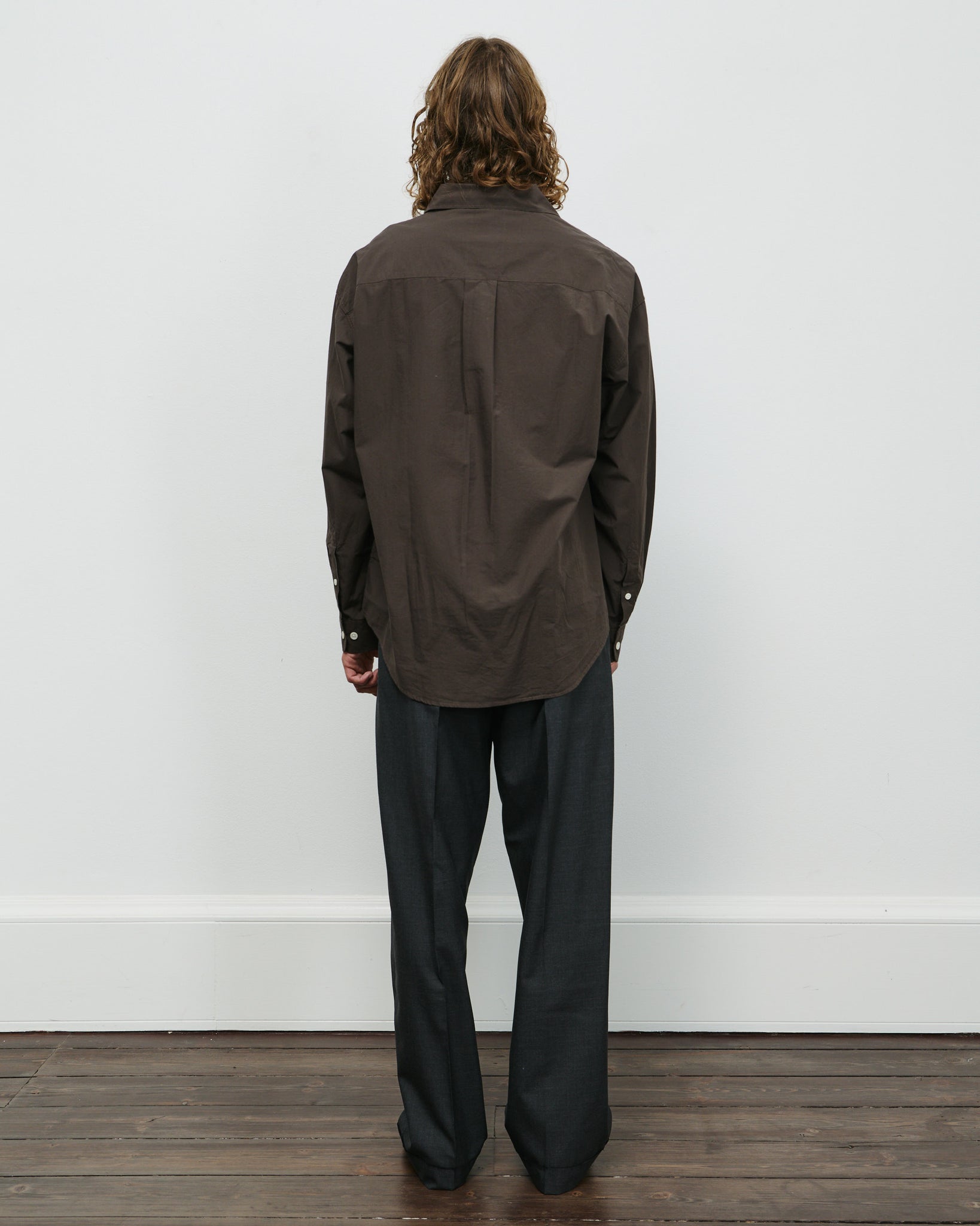 Network Shirt - Brown Micro Structure