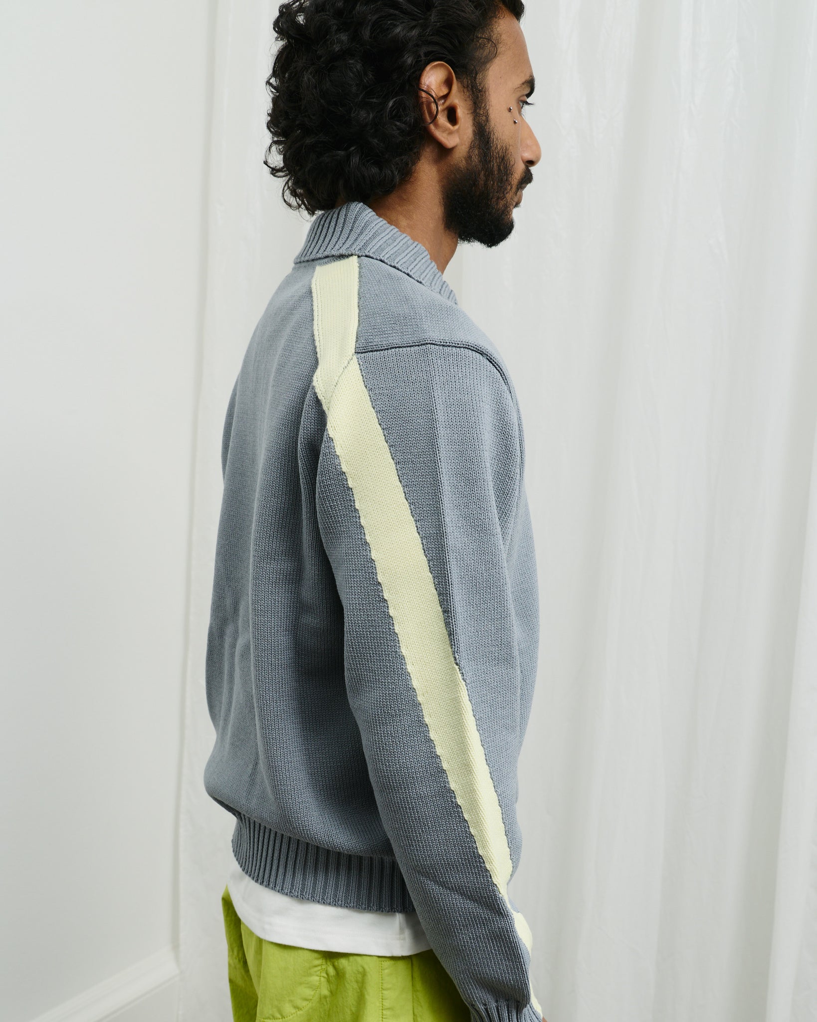 Opvarmning Knit - Grey/Pale Yellow