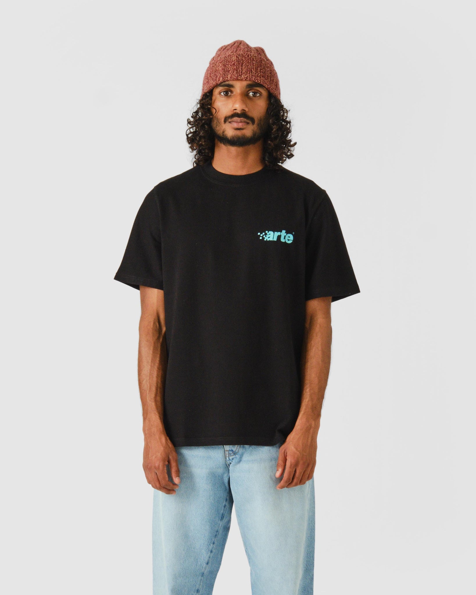 Tommy Pixel Logo T-Shirt - Black