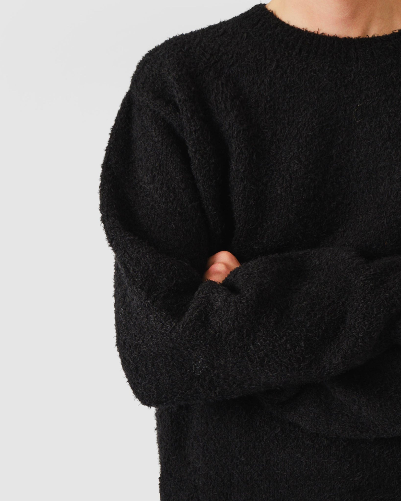 Furry Sweater - Black