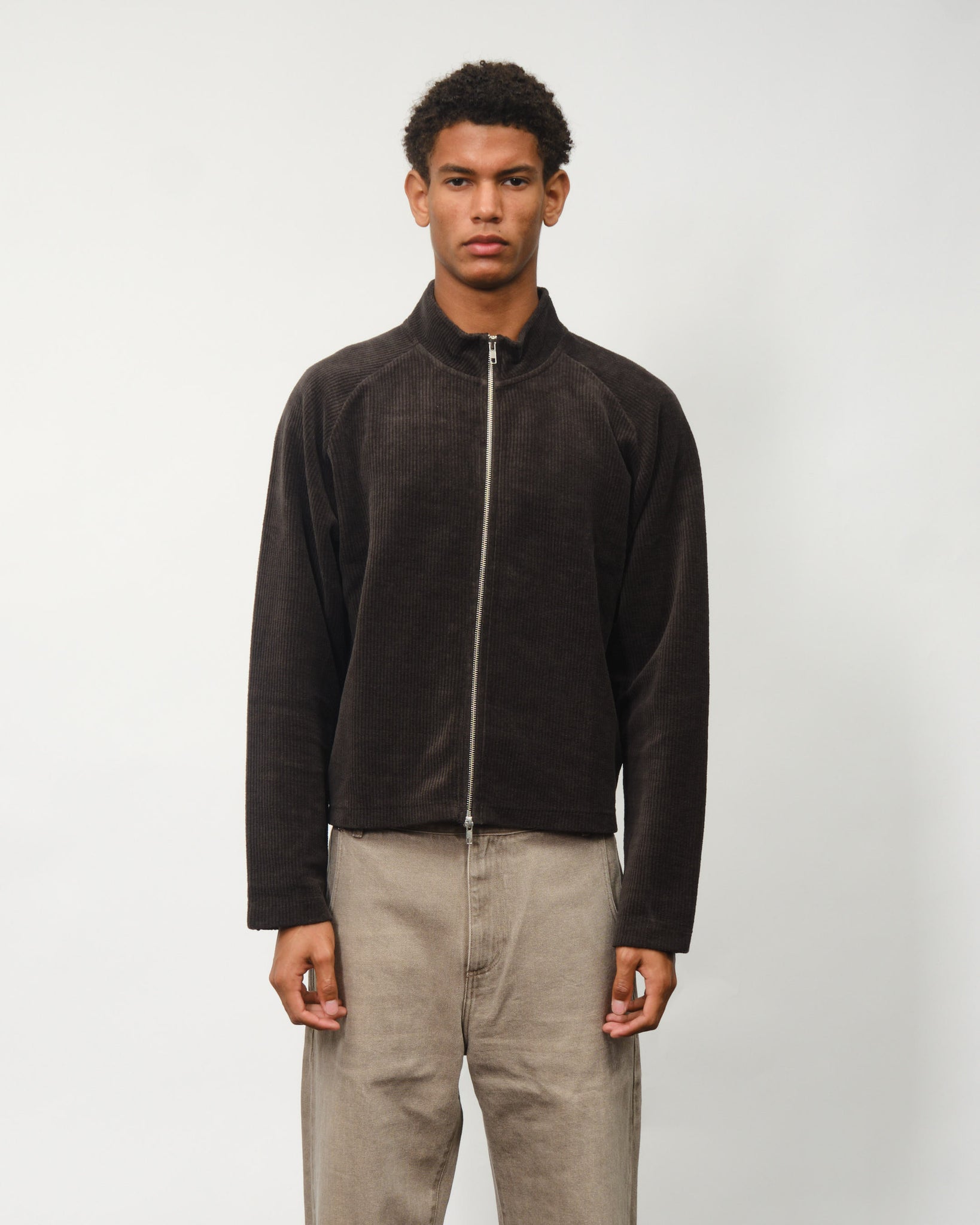 Leisure Zip Up - Washed Grey