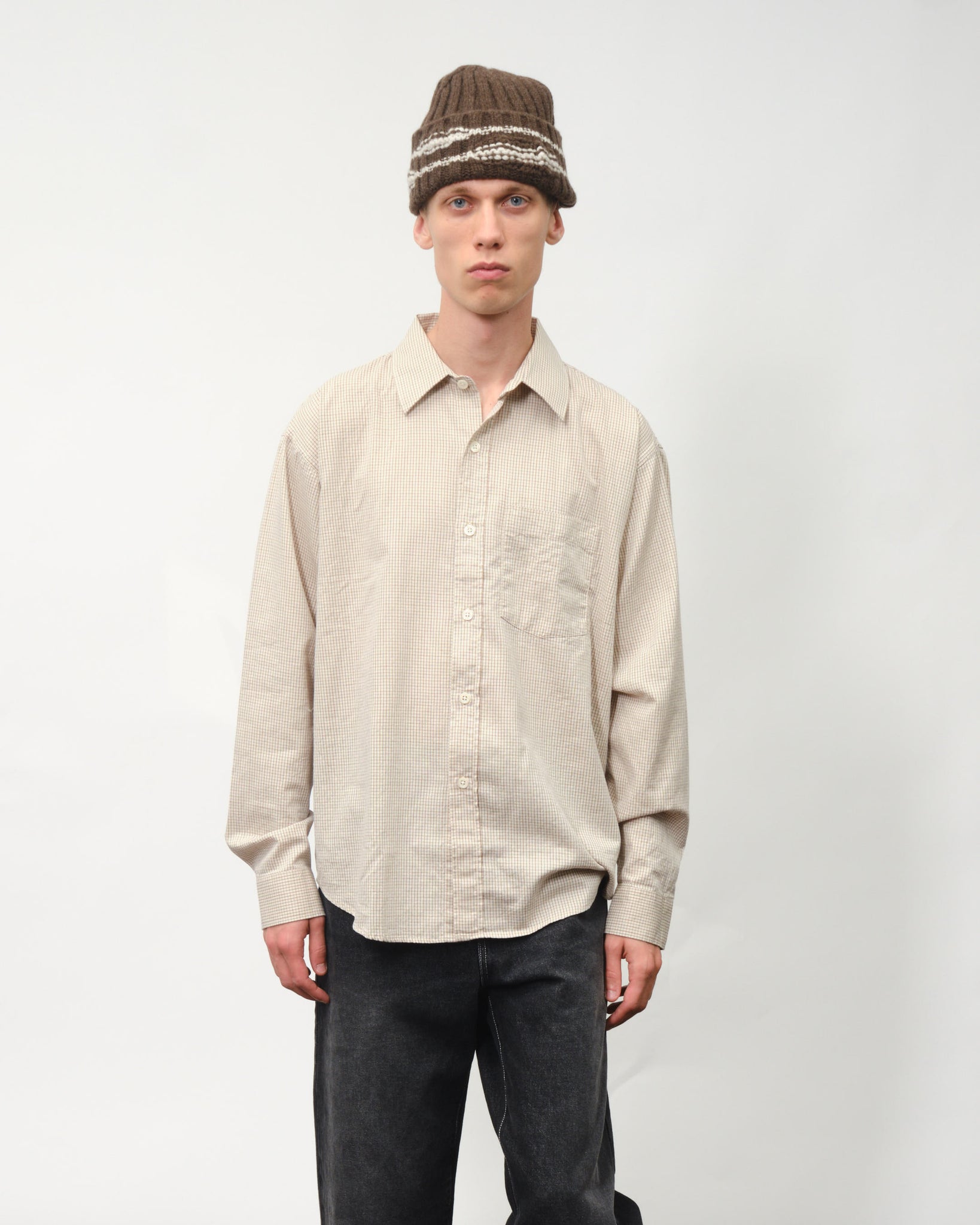 Executive Shirt - Beige Check