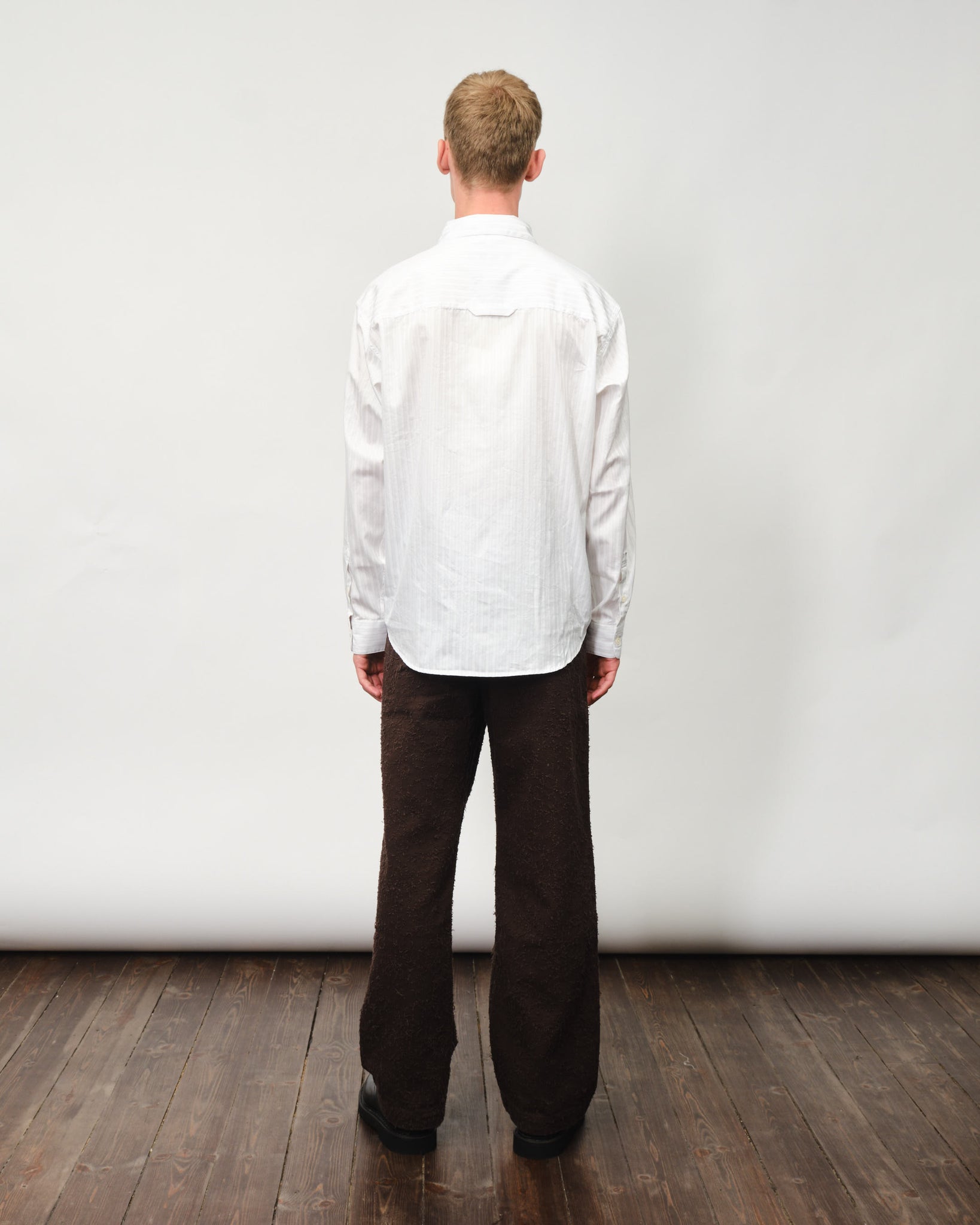 Common Shirt - Fancy White Stripe