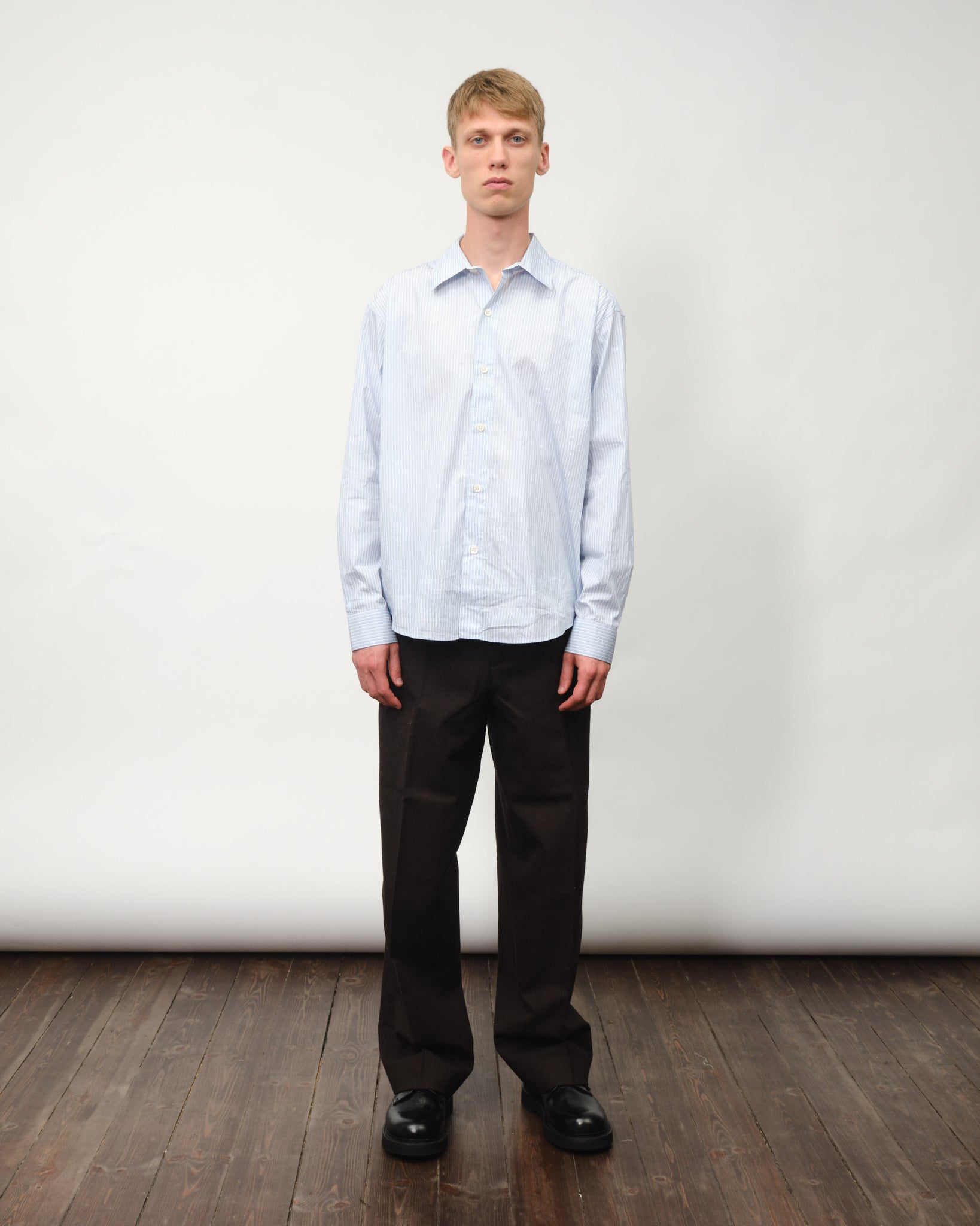 Common Shirt - Blue Fine Stripe