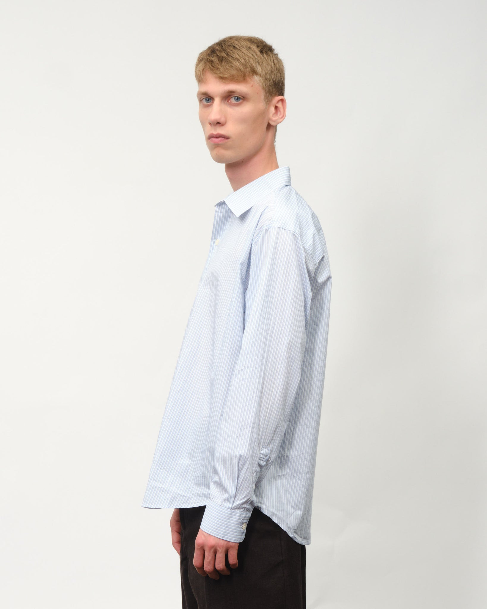 Common Shirt - Blue Fine Stripe