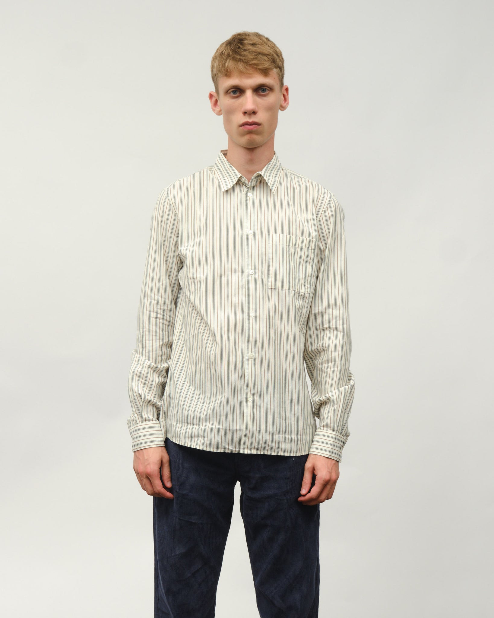 Another Shirt 3.0 - Small Green Stripe