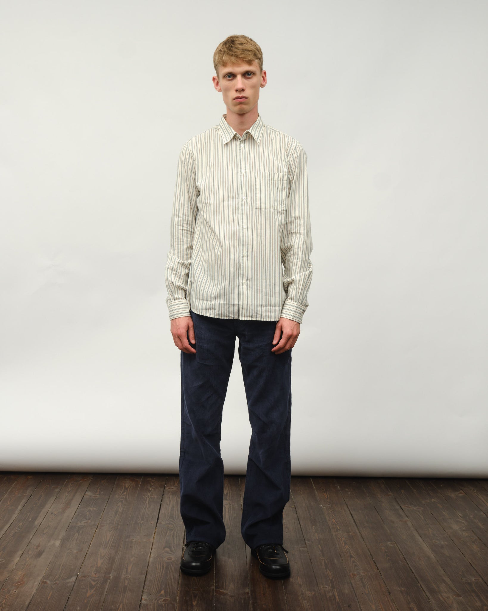 Another Shirt 3.0 - Small Green Stripe