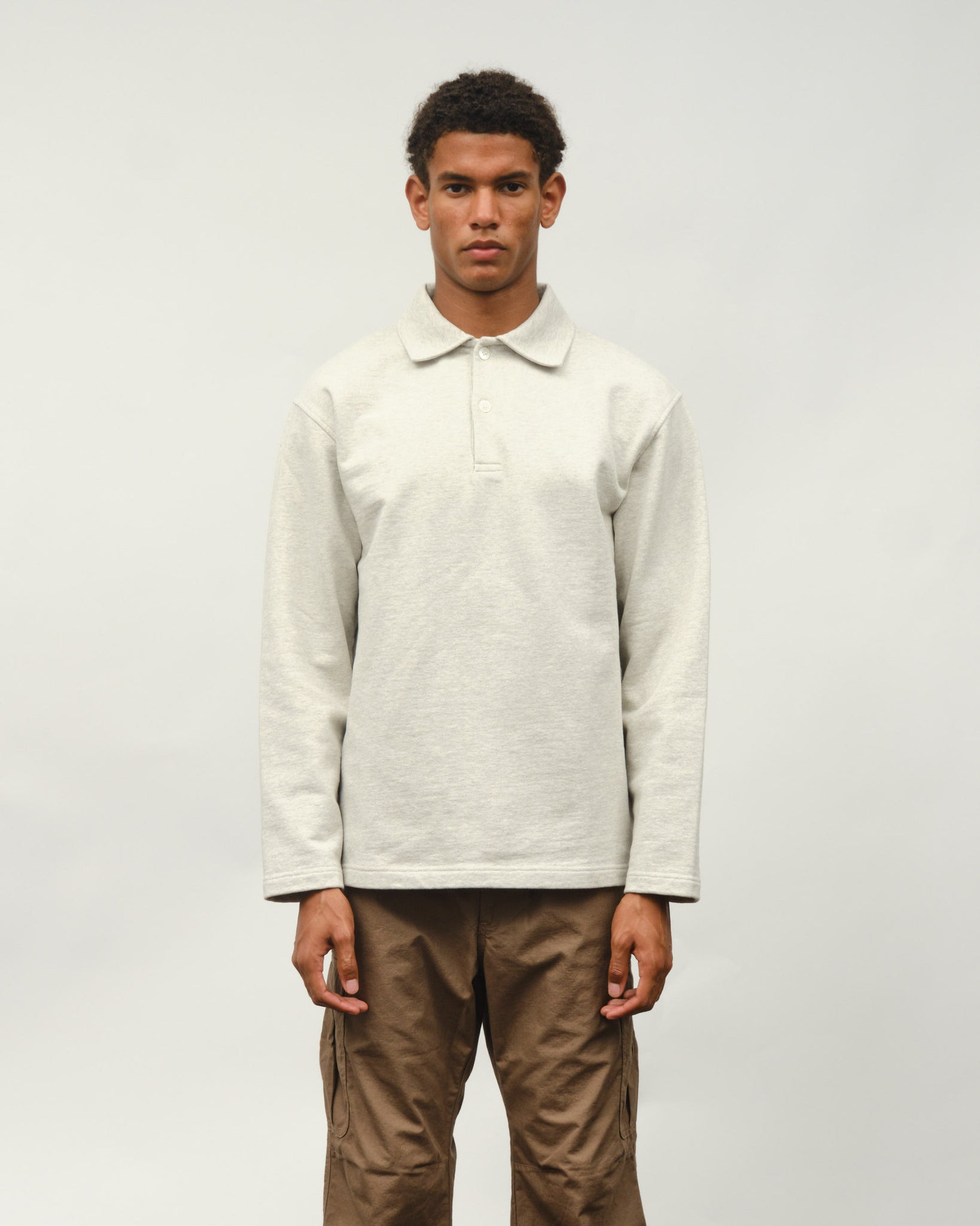 Another Polo Shirt 1.0 - Light Grey Melange