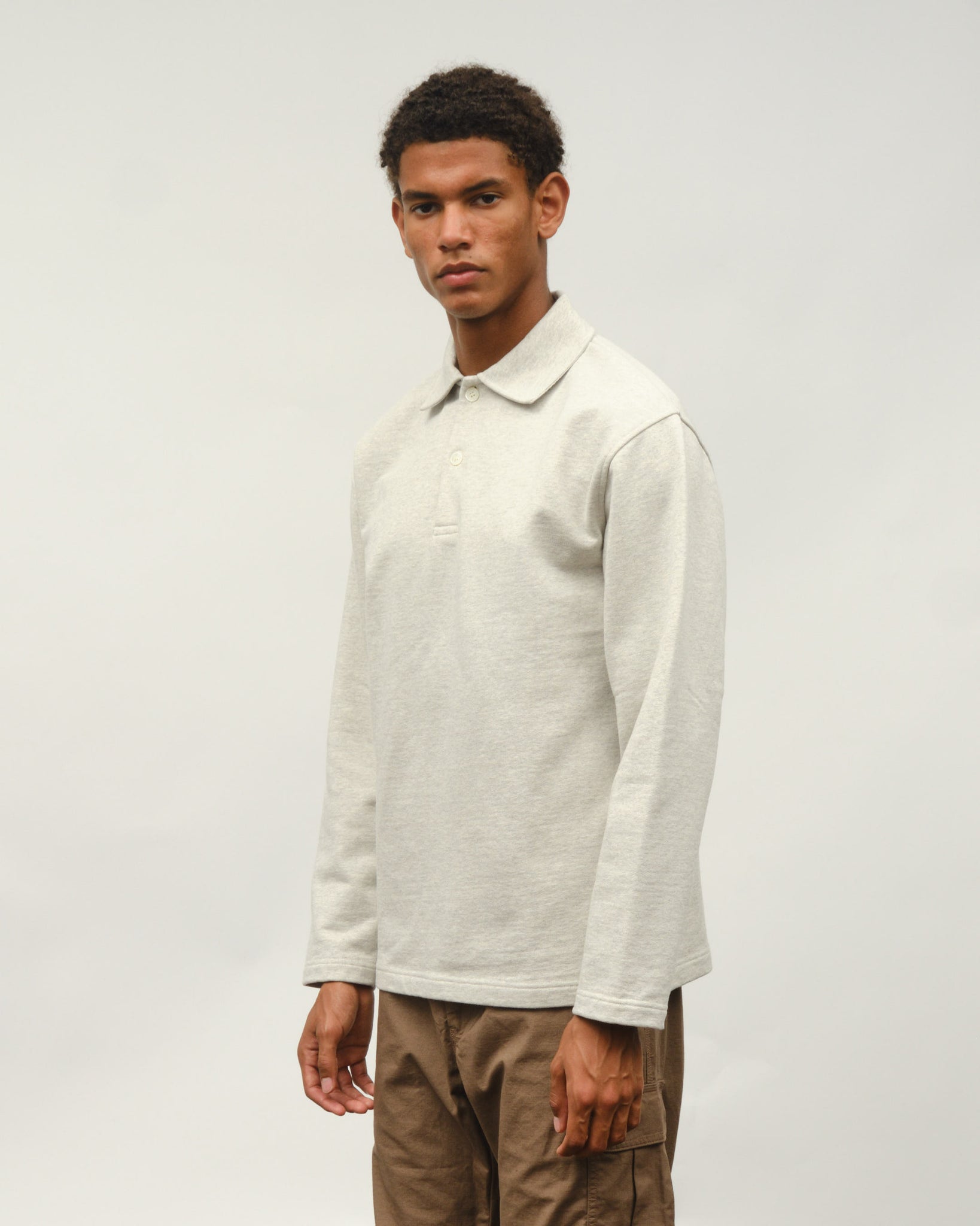 Another Polo Shirt 1.0 - Light Grey Melange