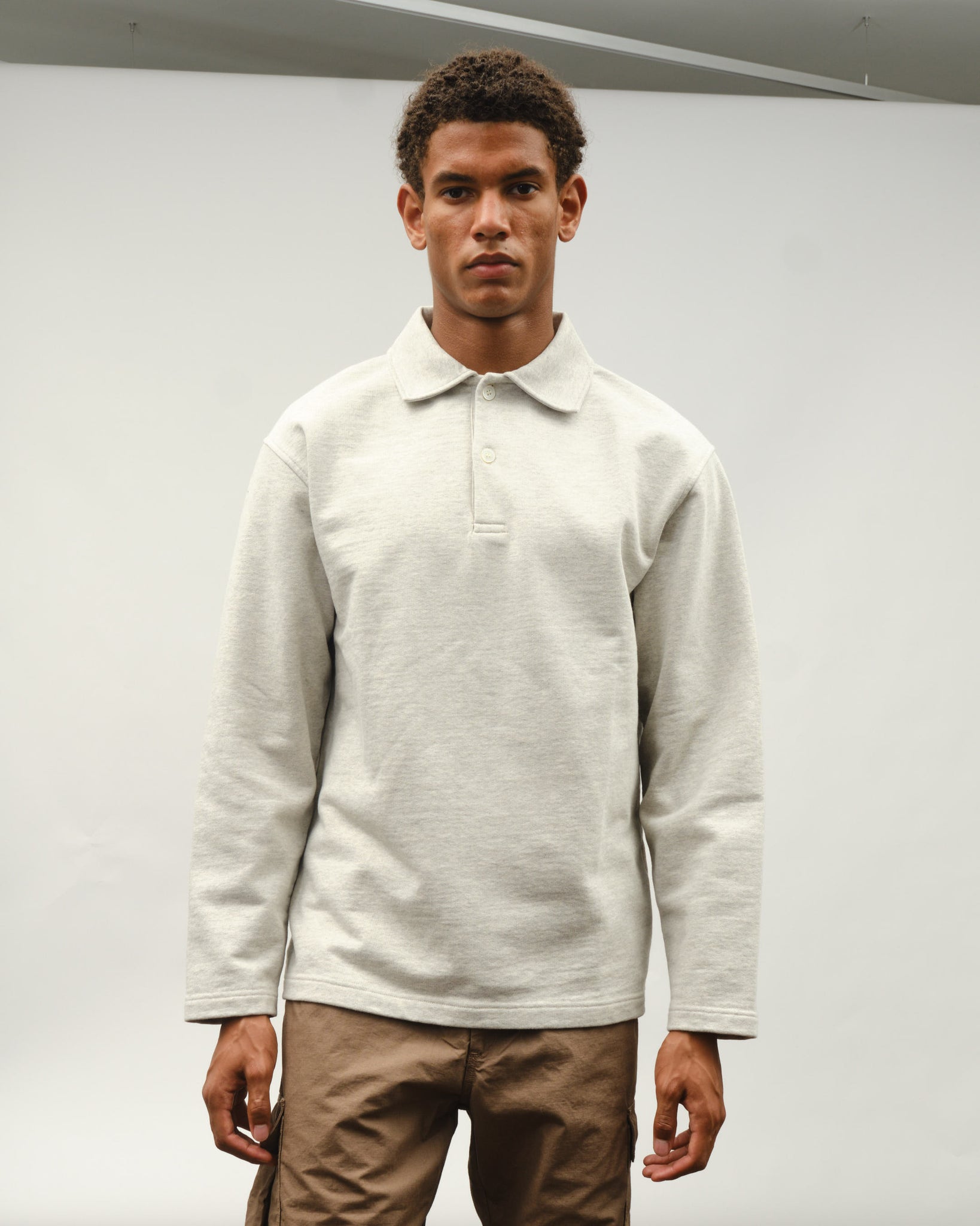 Another Polo Shirt 1.0 - Light Grey Melange