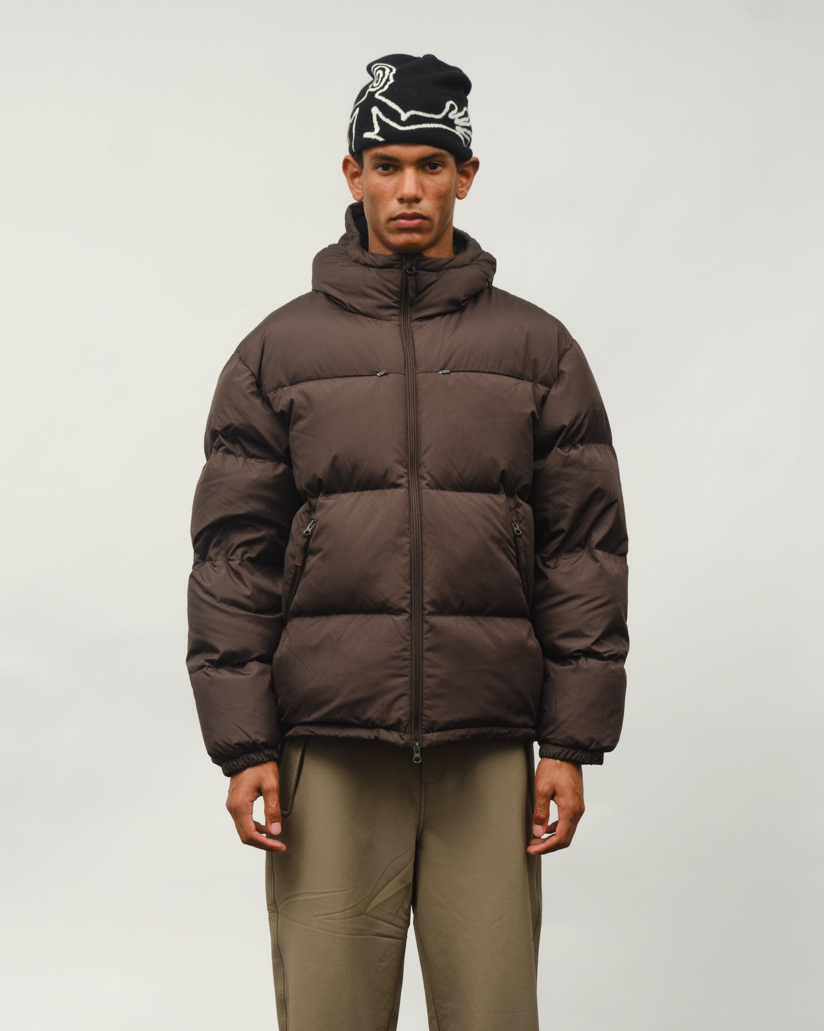 Down Jacket - Dark Brown