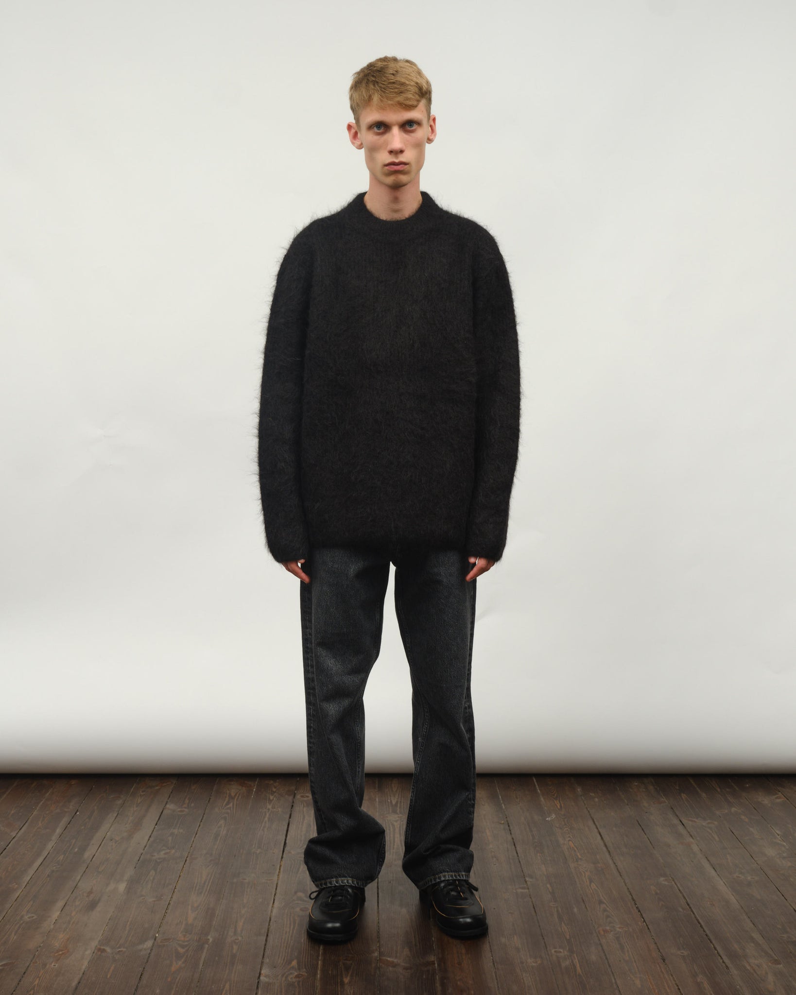 Haru Sweater - Black Alpaca