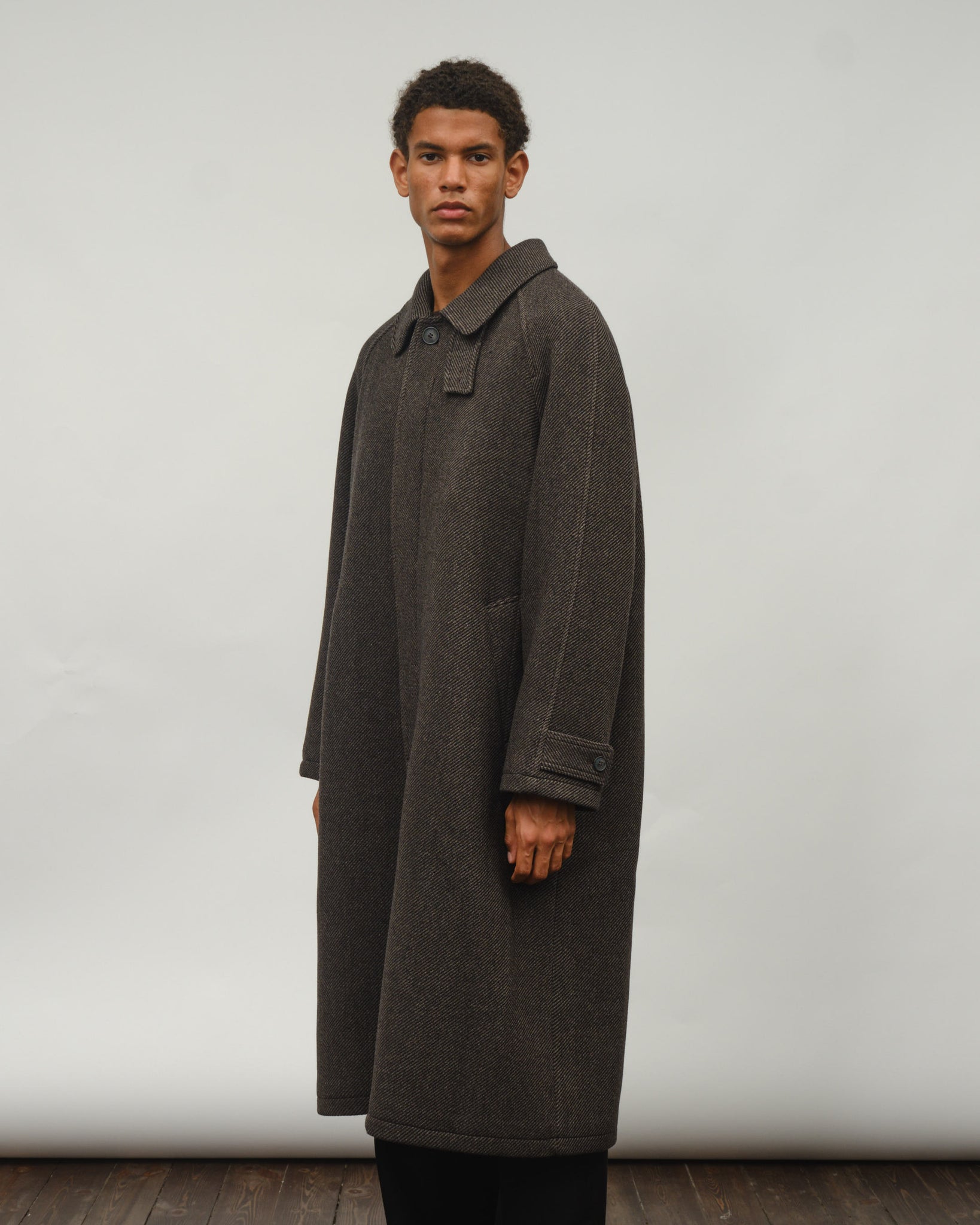 Installation Coat - Brown Recycled Wool