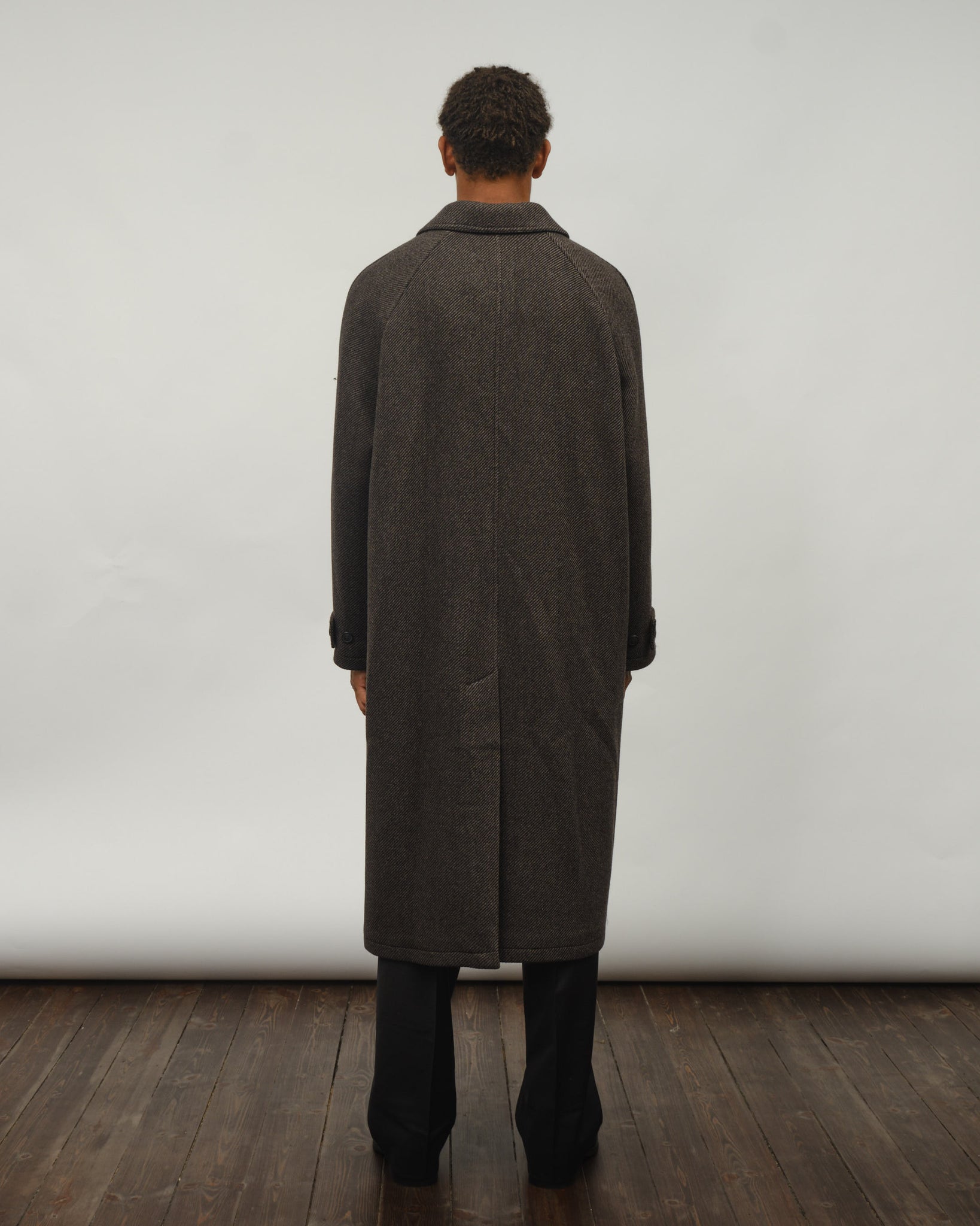 Installation Coat - Brown Recycled Wool