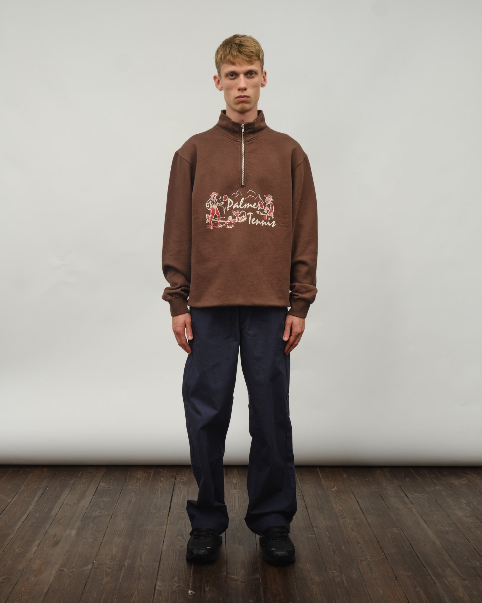 Dustup Zip Sweatshirt - Brown