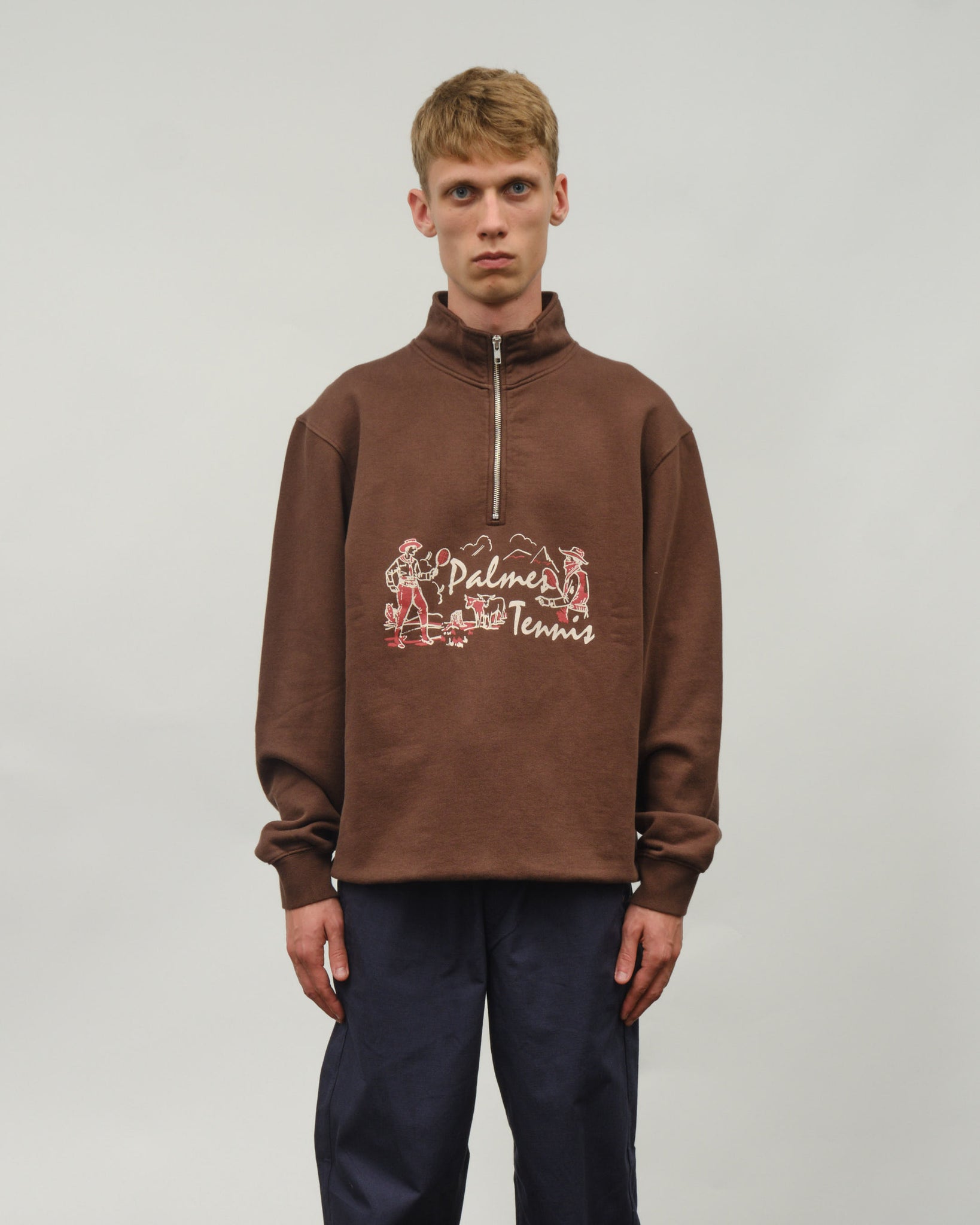 Dustup Zip Sweatshirt - Brown