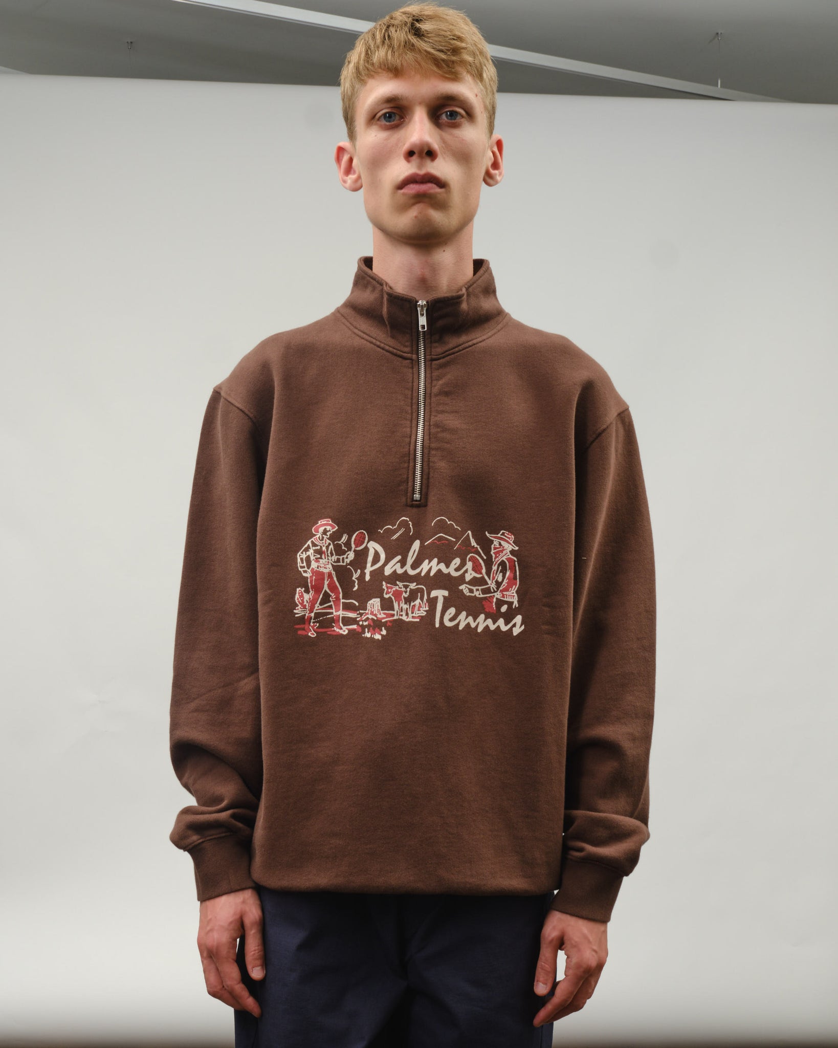 Dustup Zip Sweatshirt - Brown