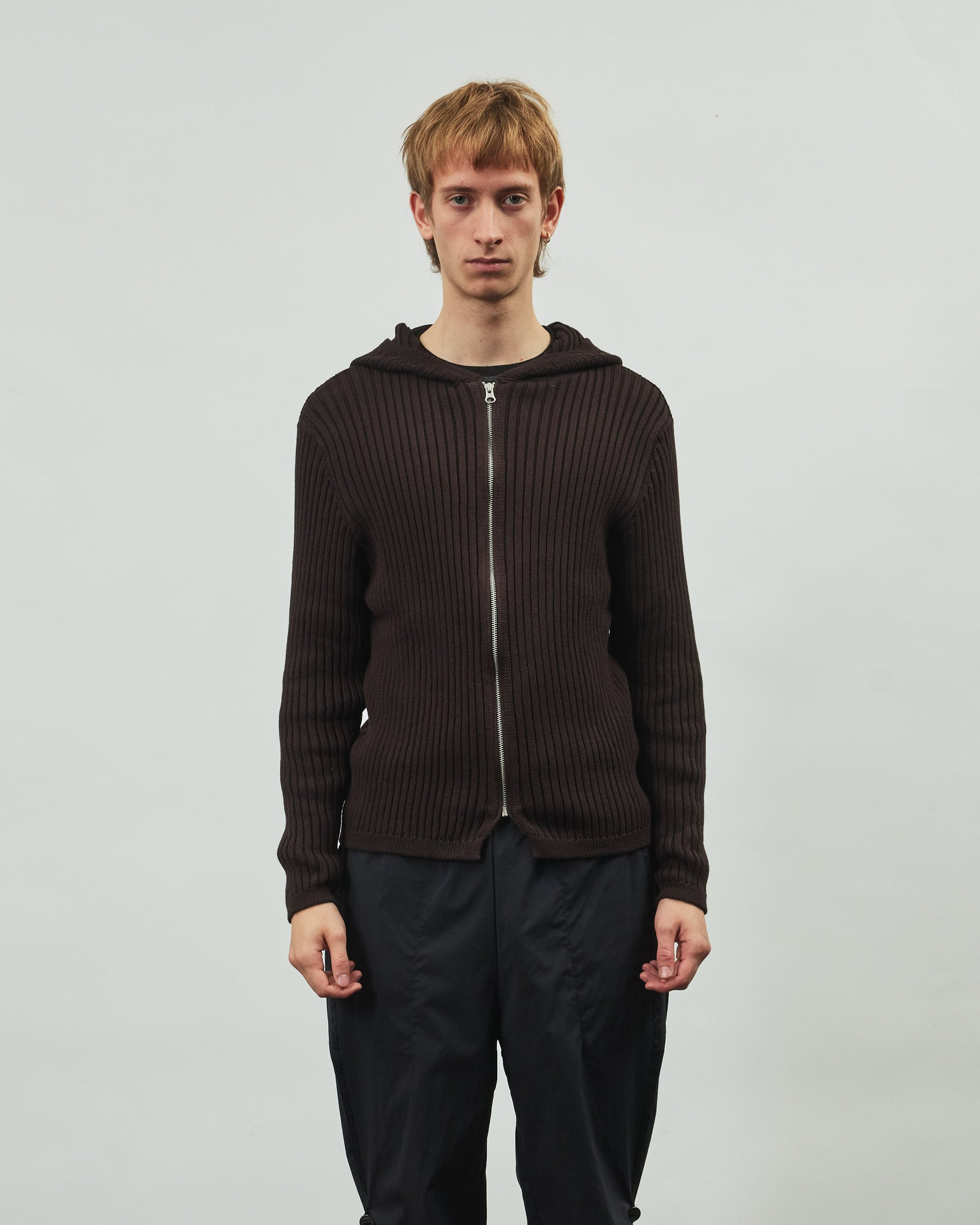 Knit Hoodie - Russet