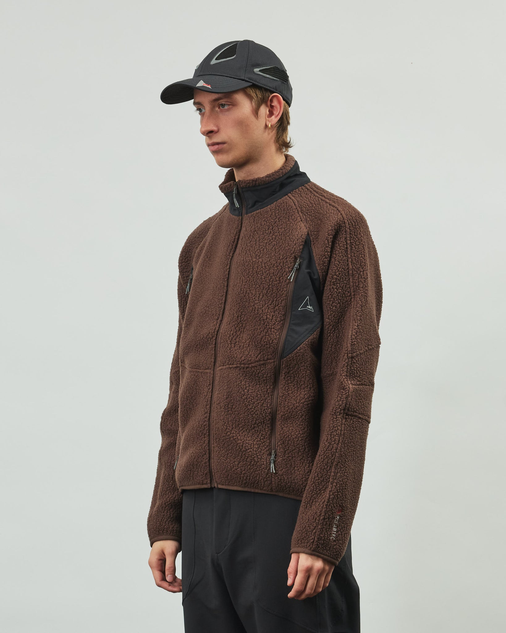 Polartec Fleece Jacket - Dark Brown Black