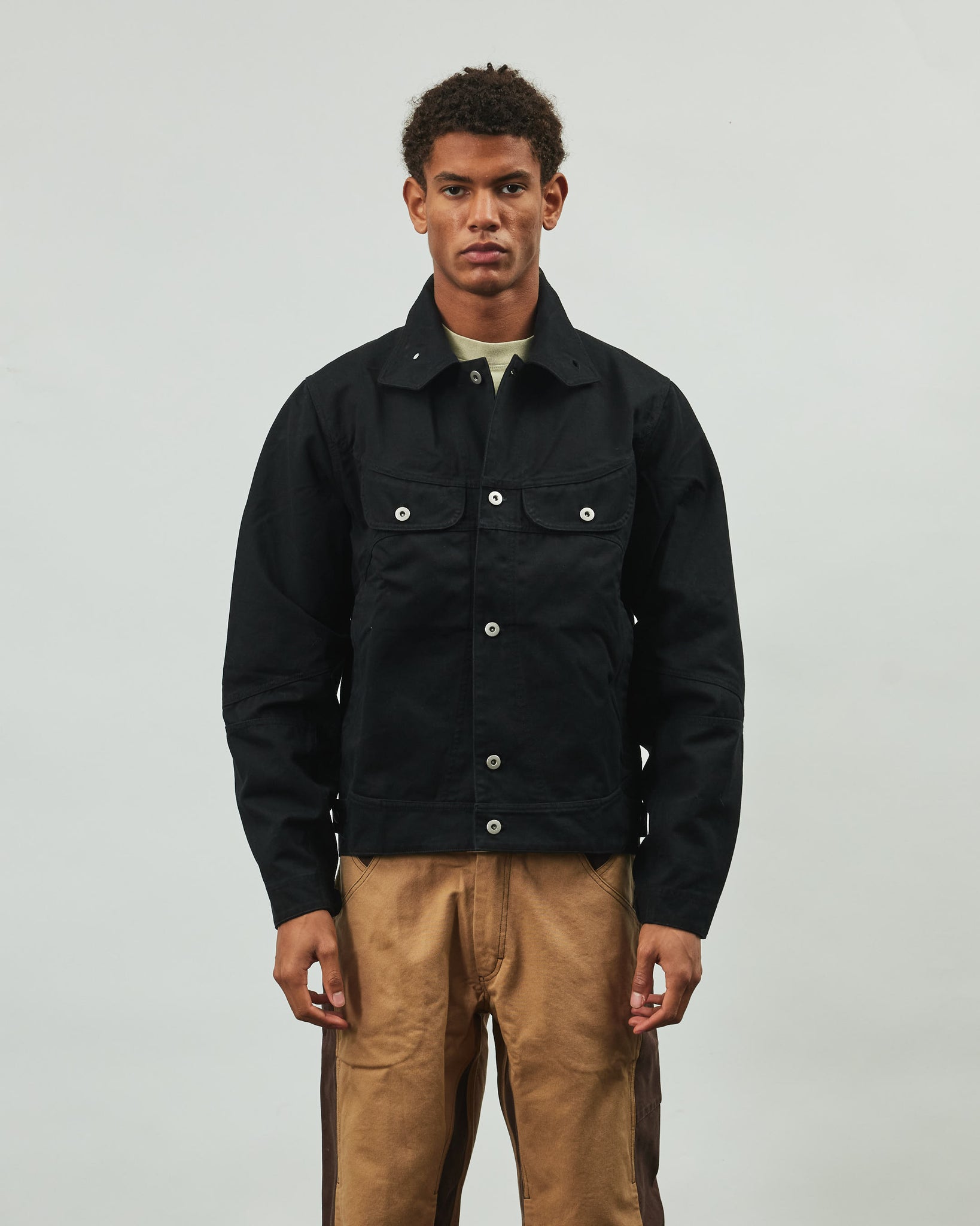 Welder Button Jacket - Black