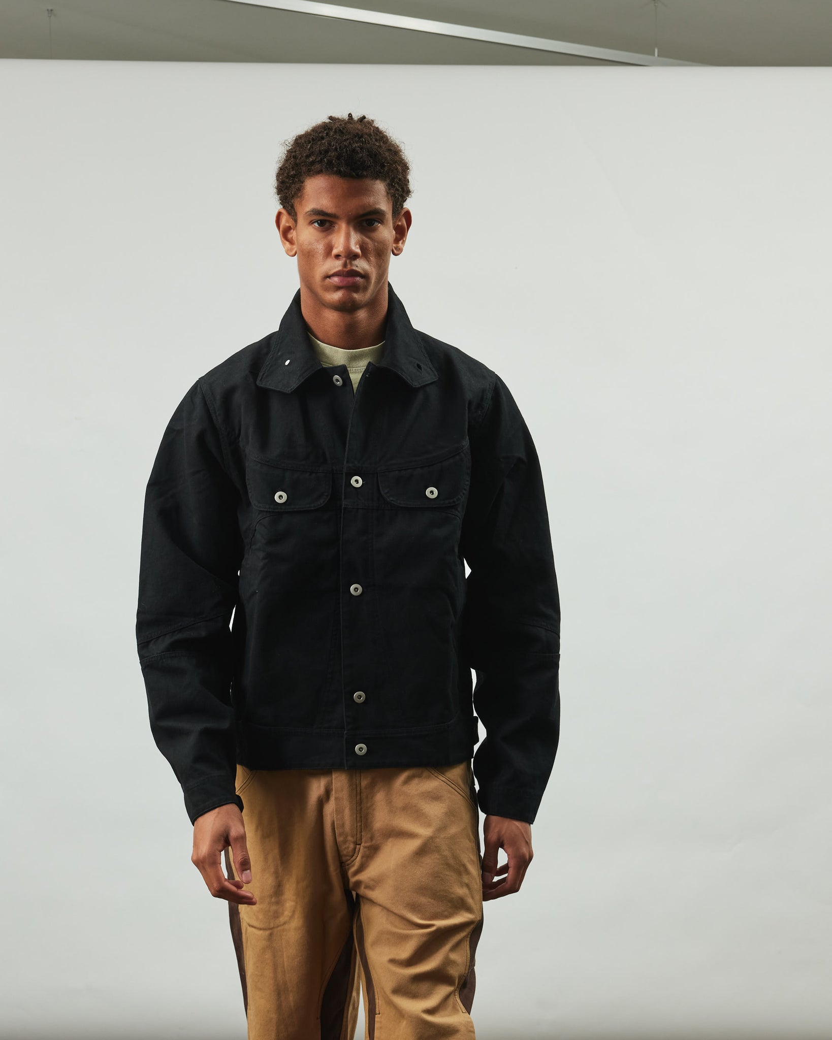 Welder Button Jacket - Black