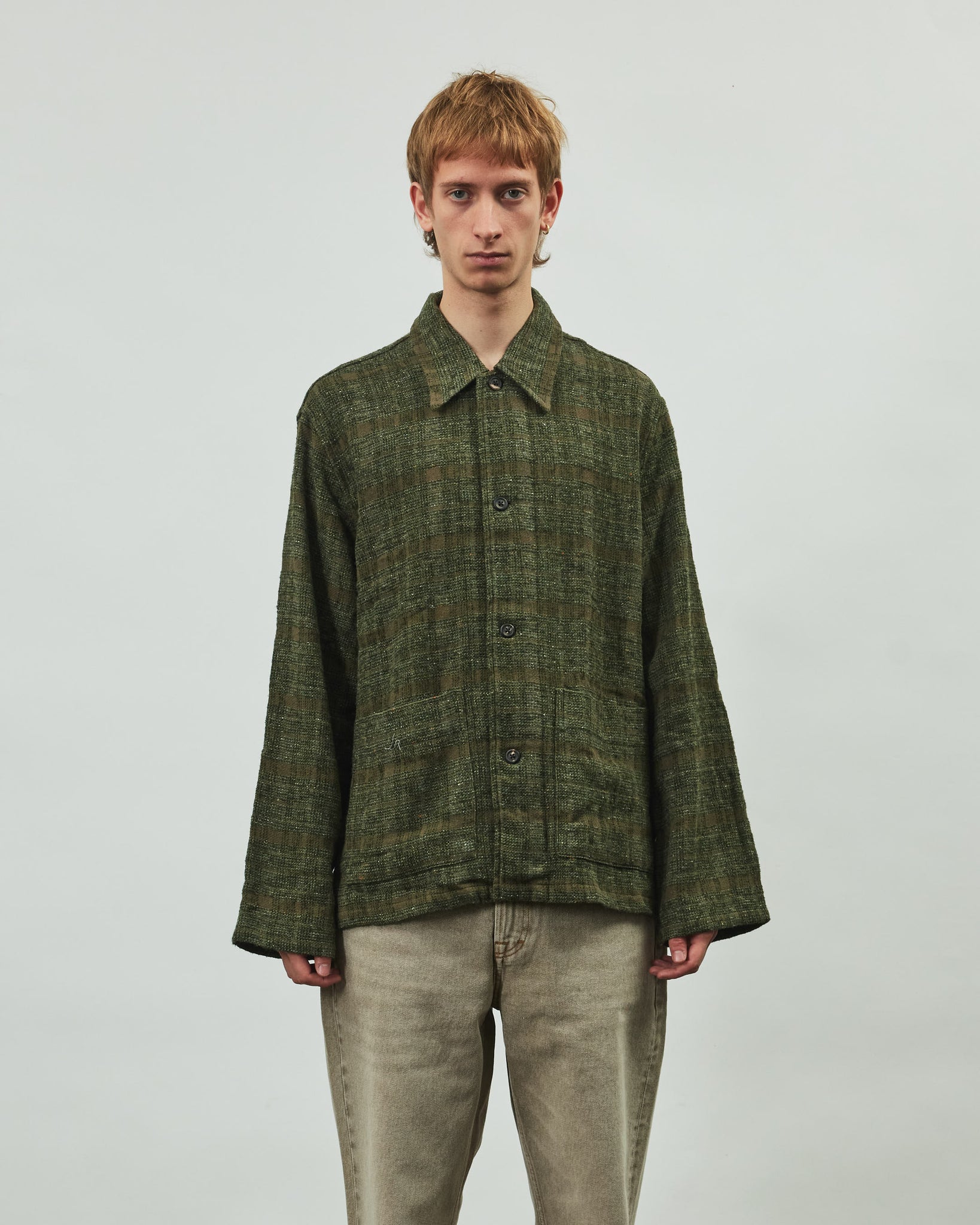 Haven Jacket - Seaweed Sparse Check