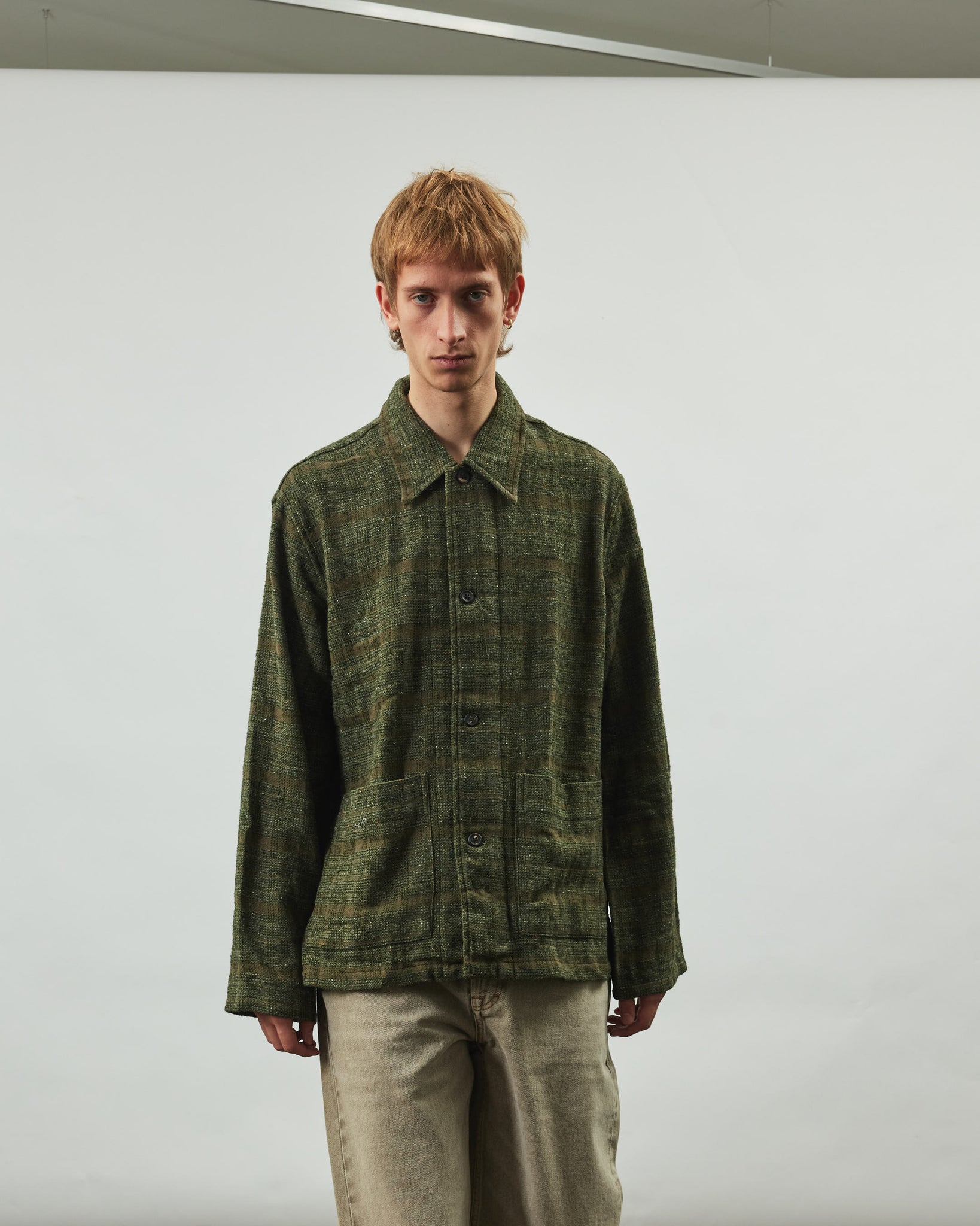 Haven Jacket - Seaweed Sparse Check