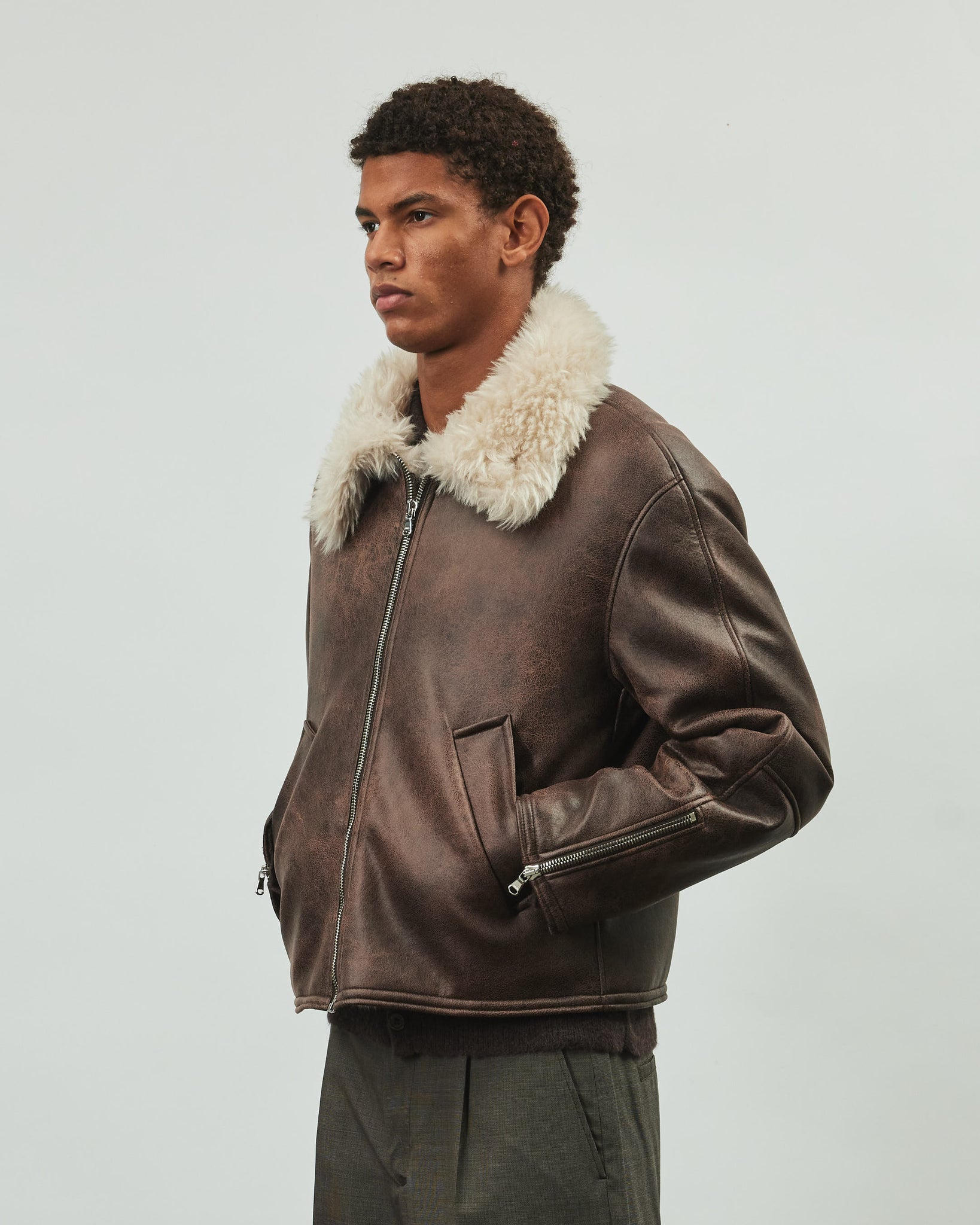 Asante Jacket - Faux Aviator