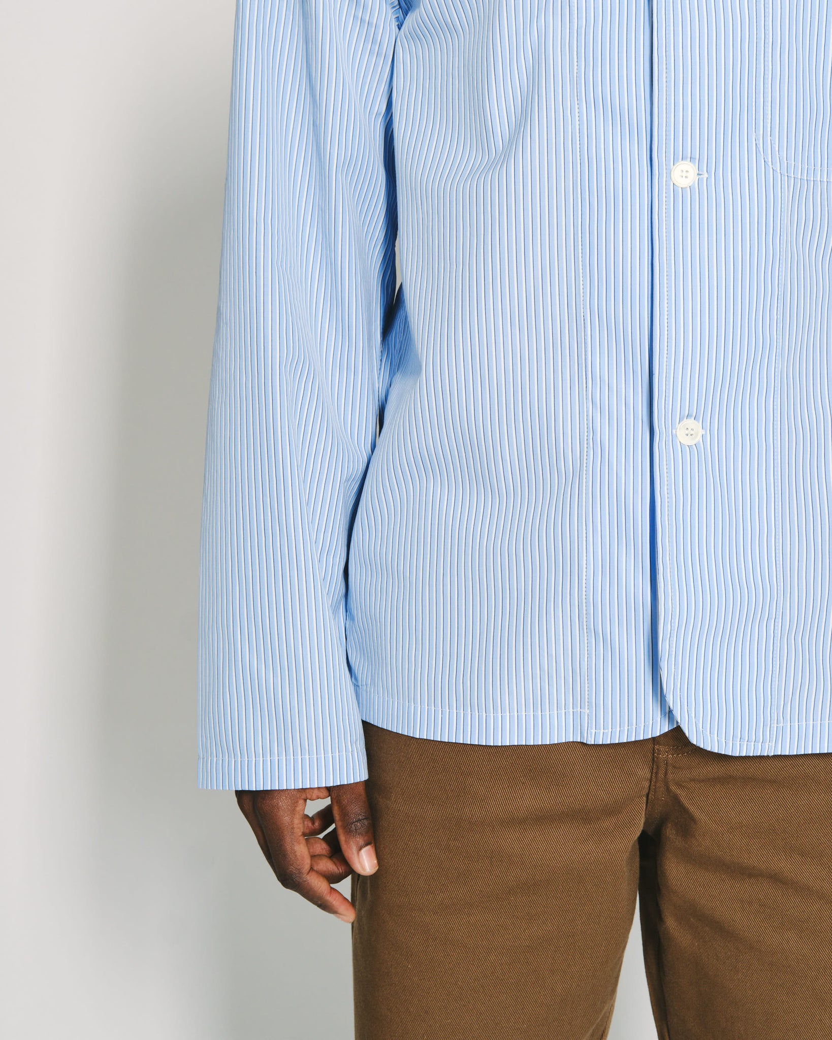 Another Shirt 7.0 - Small Light Blue Stripe