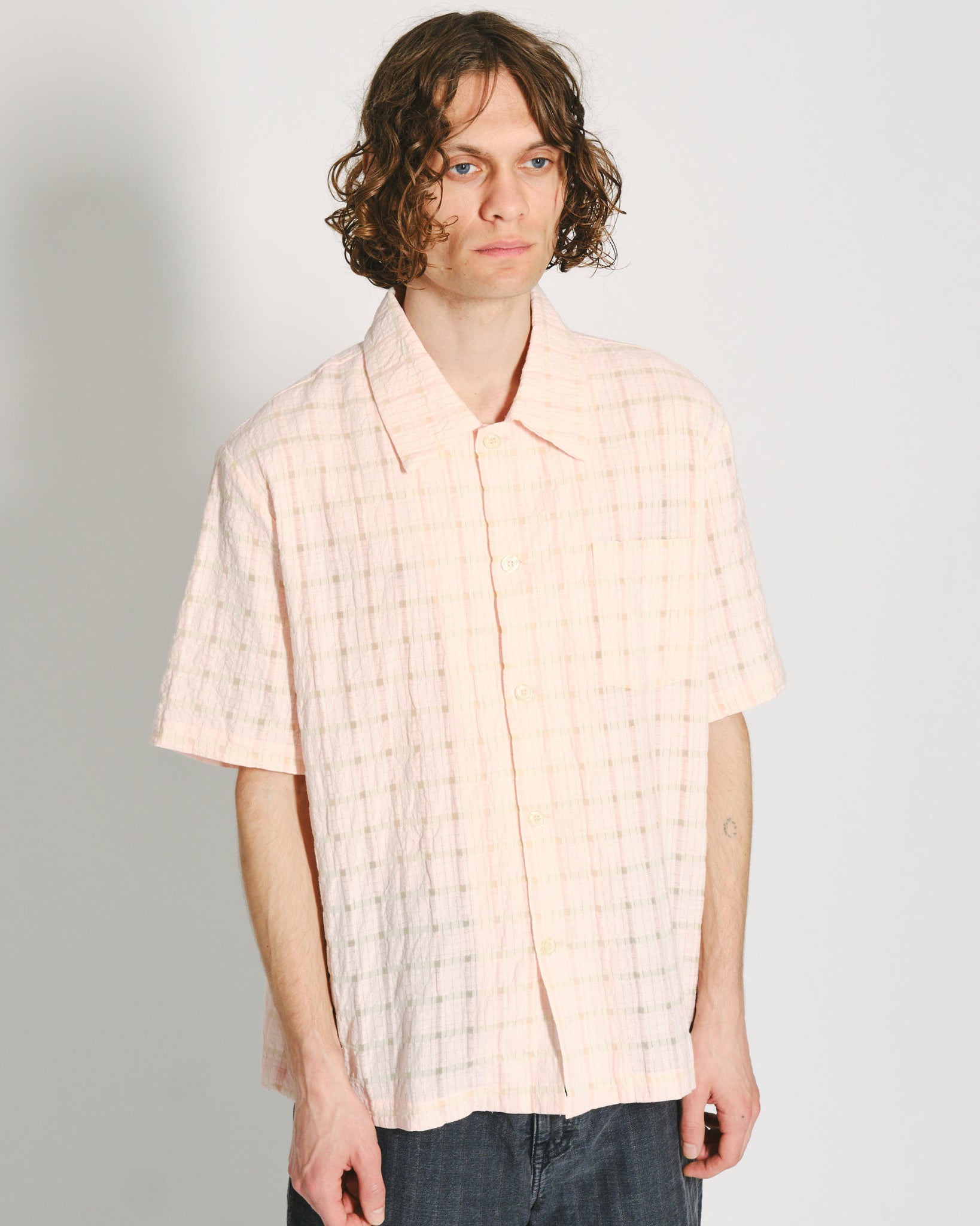 Quadro Shirt - Pink Check