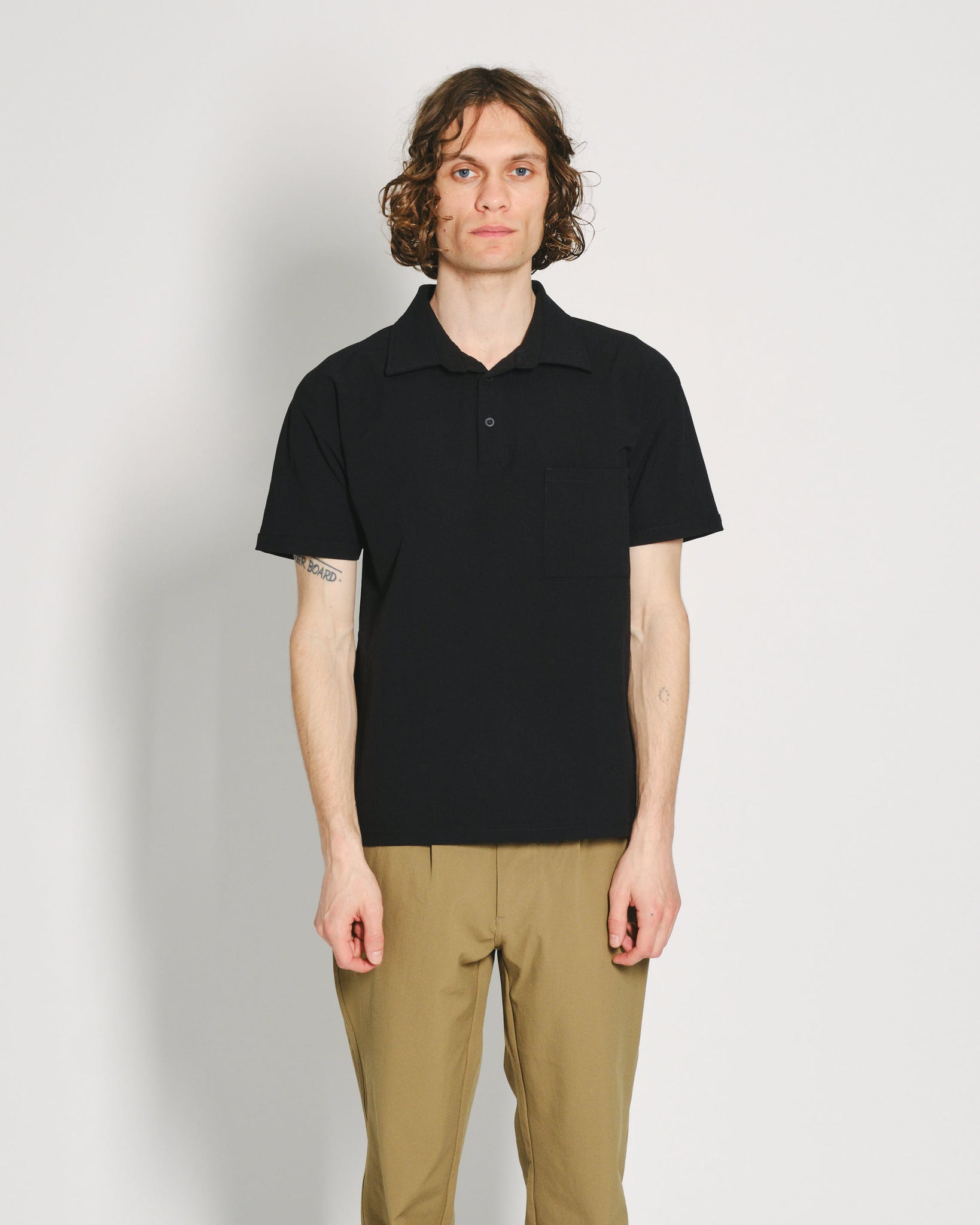 IBQ SS Polo T-Shirt - Black