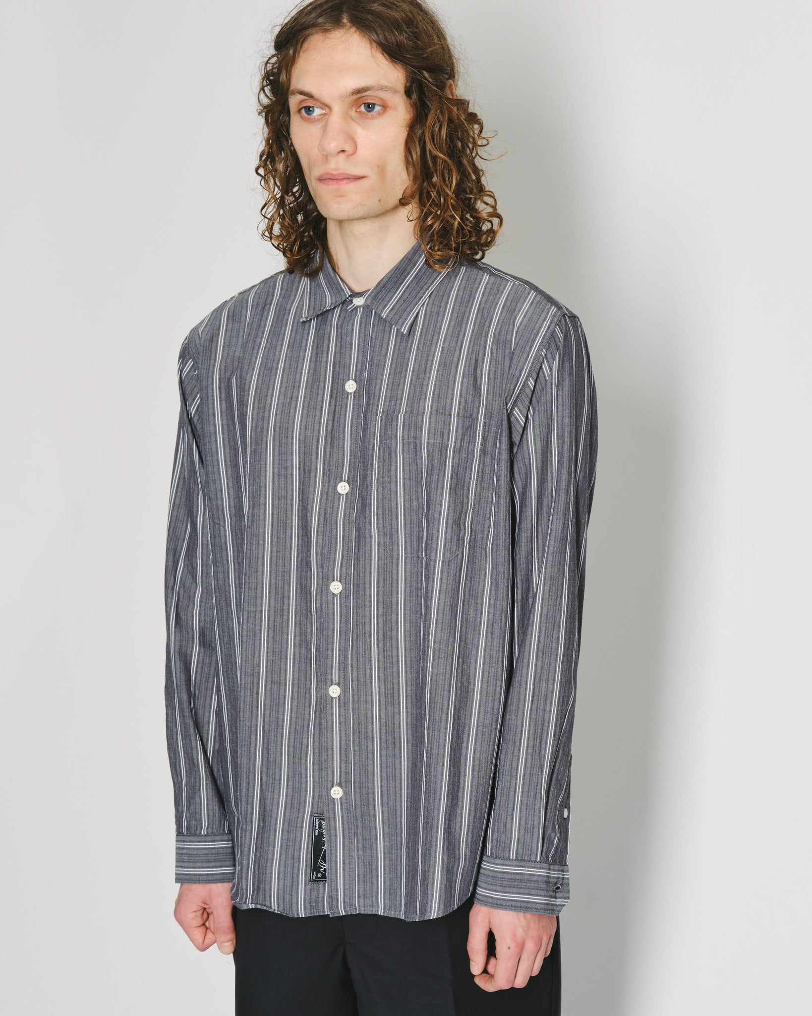 Distant Shirt - Grey Stripe