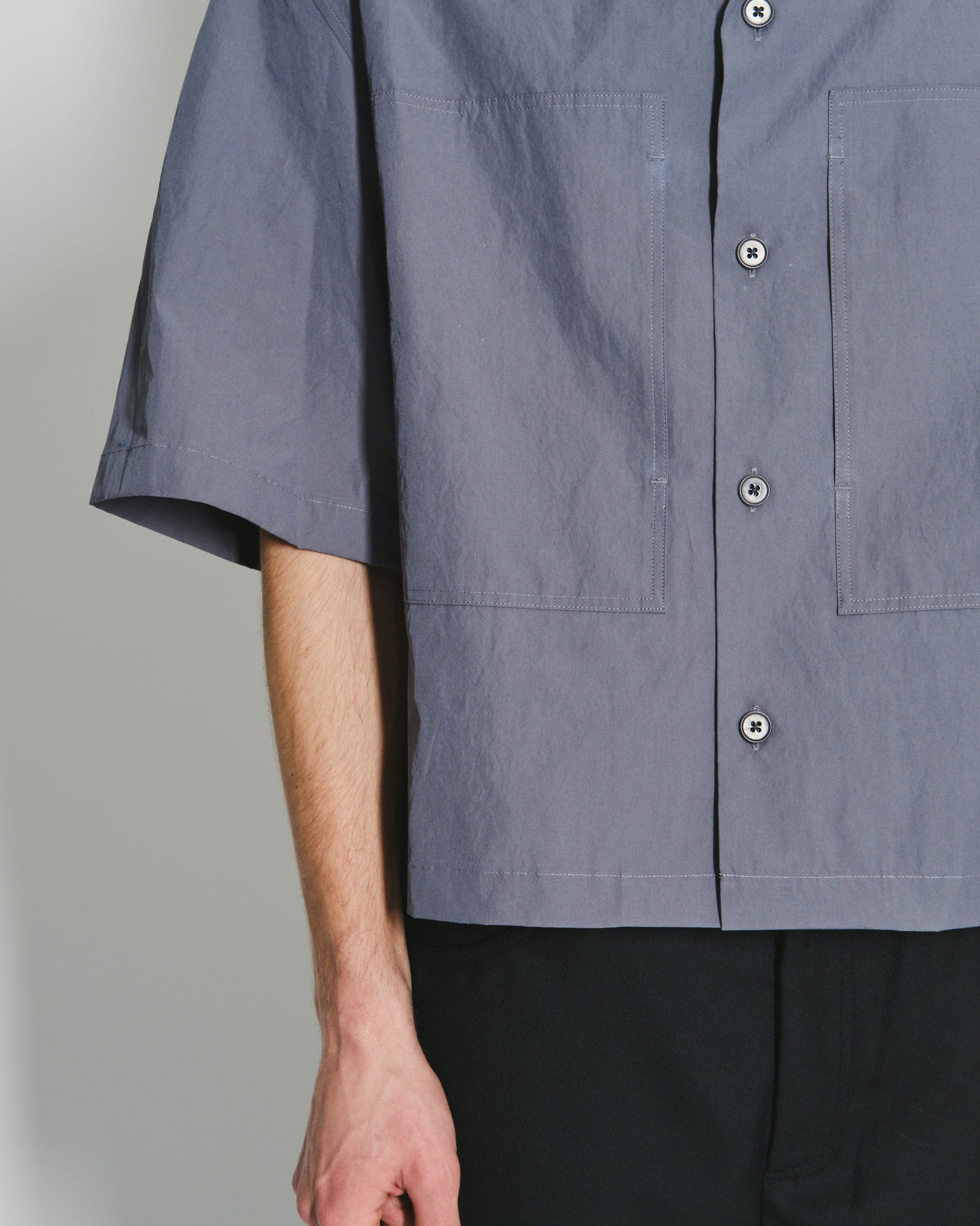 Pocket Half Shirt - Charcoal