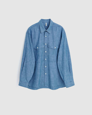 Note Shirt - Mid Blue