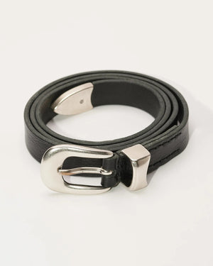 2 cm Belt - Black Leather