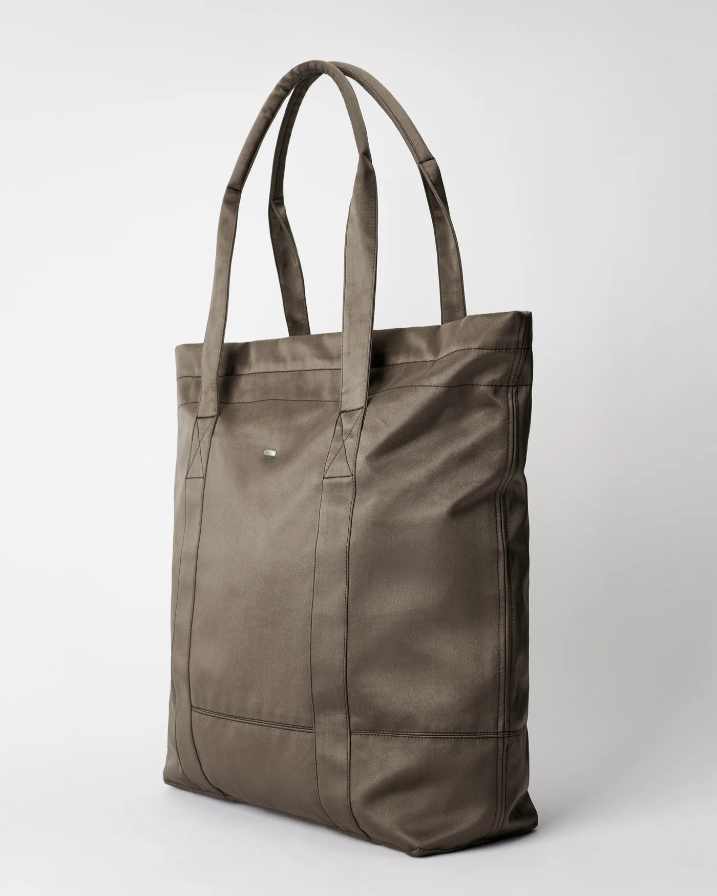 Aviation Tote - Olive Dense Sateen