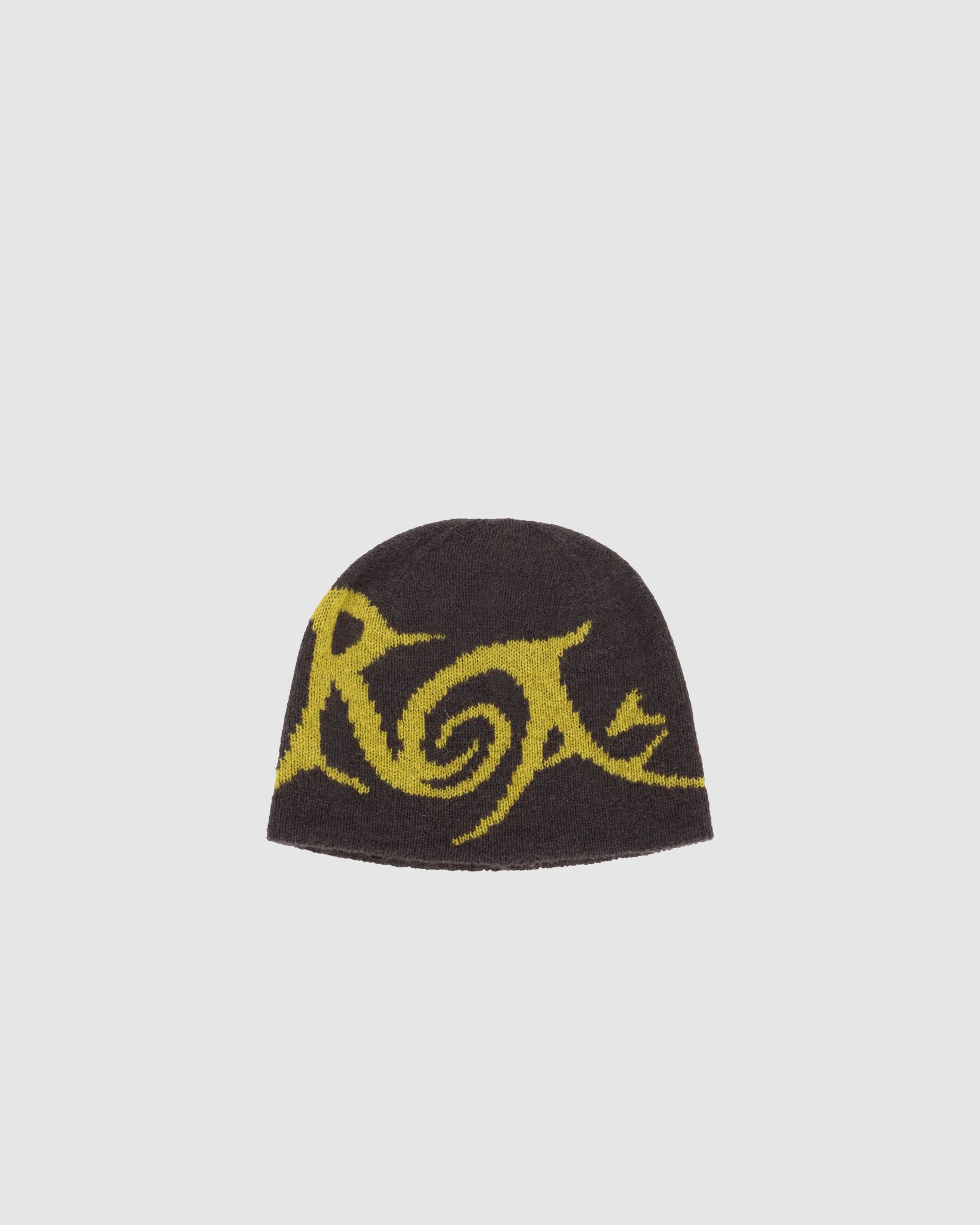 Graphic Beanie - Brown Yellow