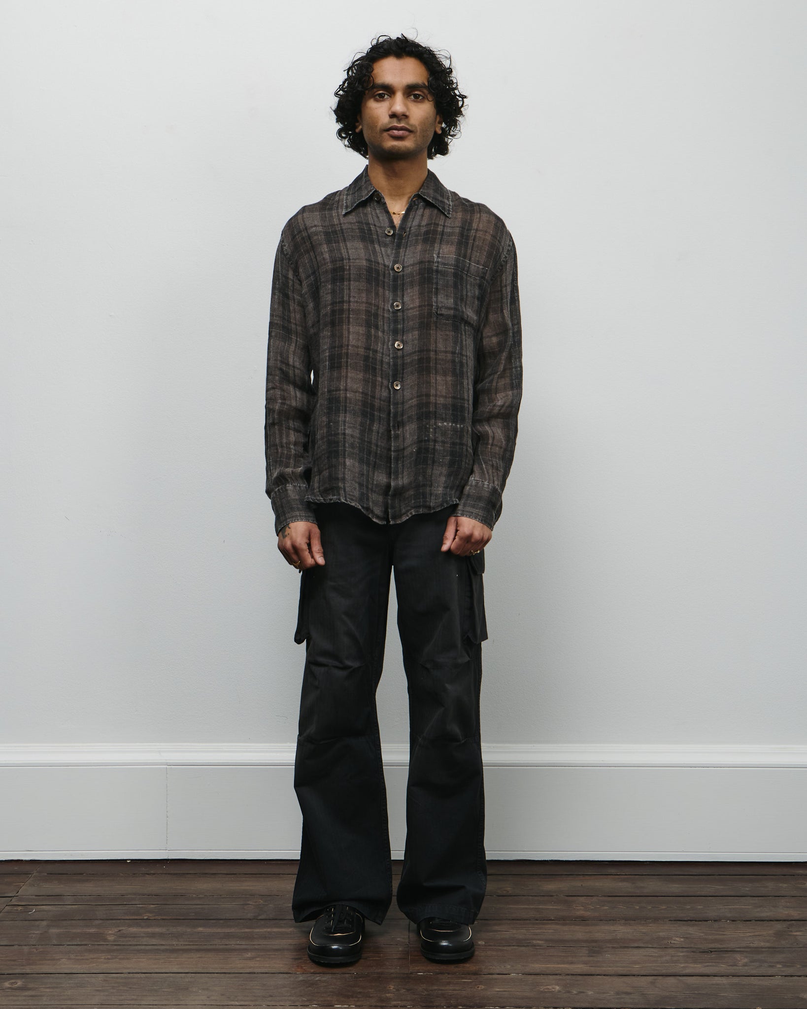 Our Legacy - Above Shirt - Penumbra Check Sheercoat Linen – GROCERY
