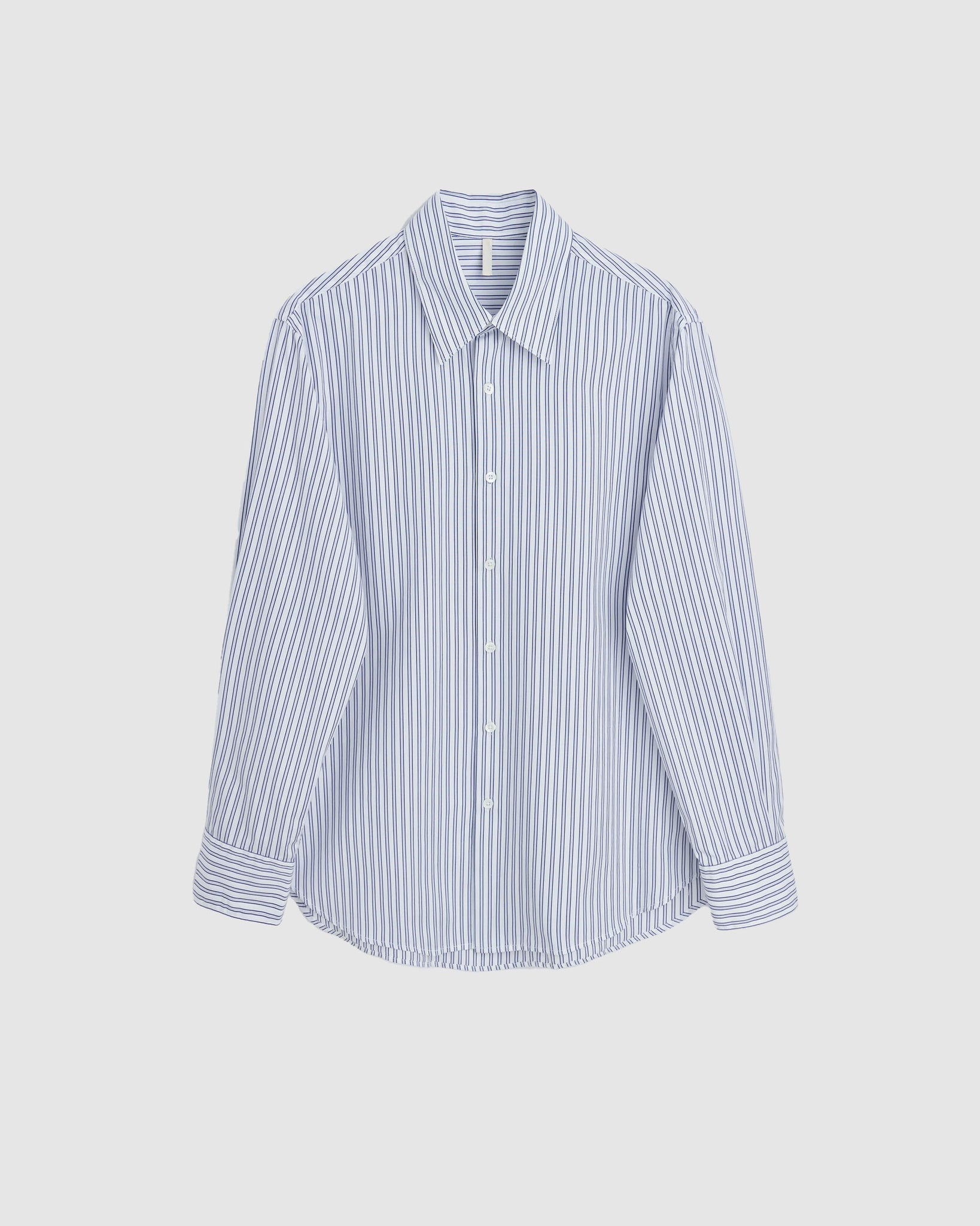 Base Shirt - White/Blue Stripes