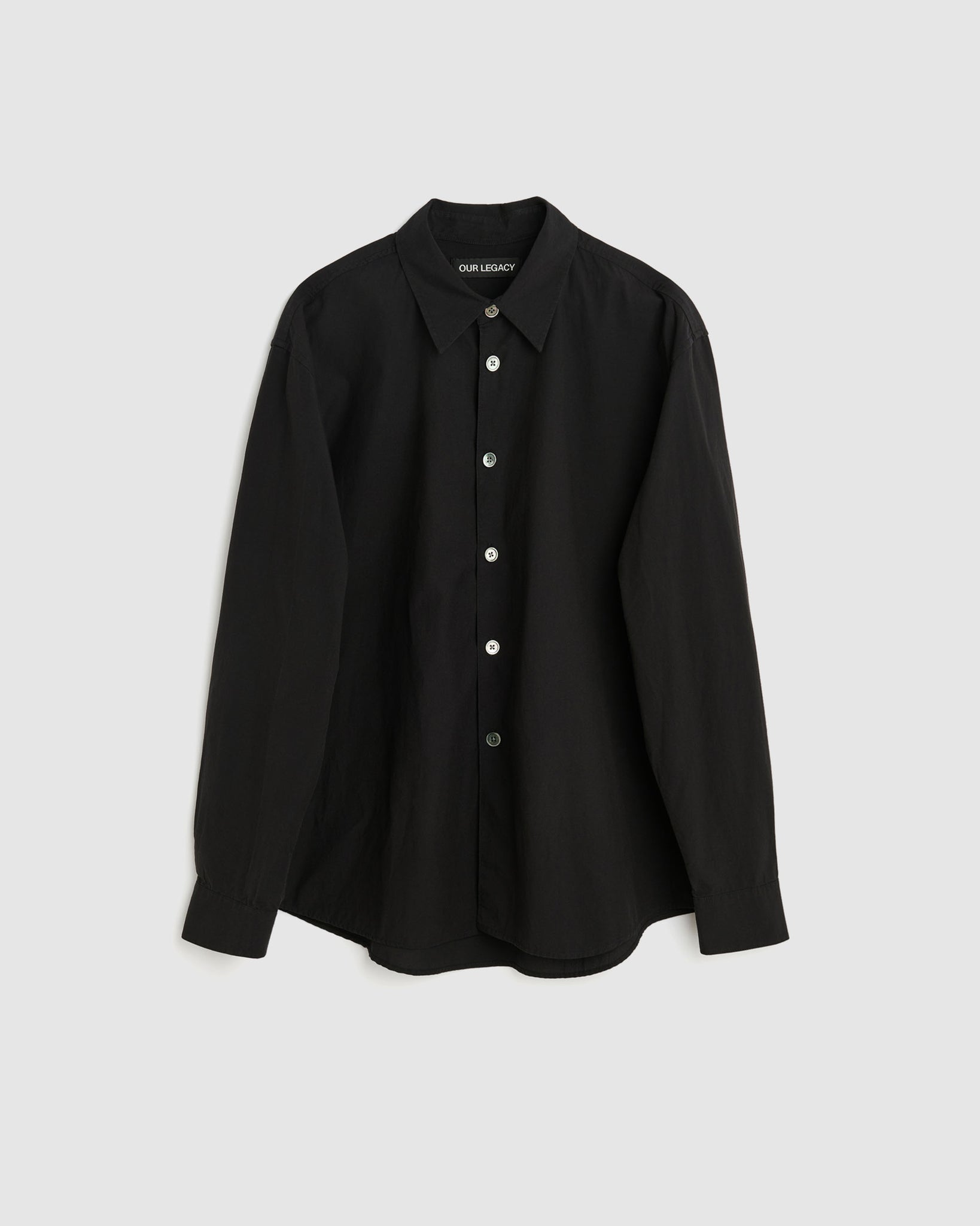 Beyond Shirt - Black Liquid Poplin