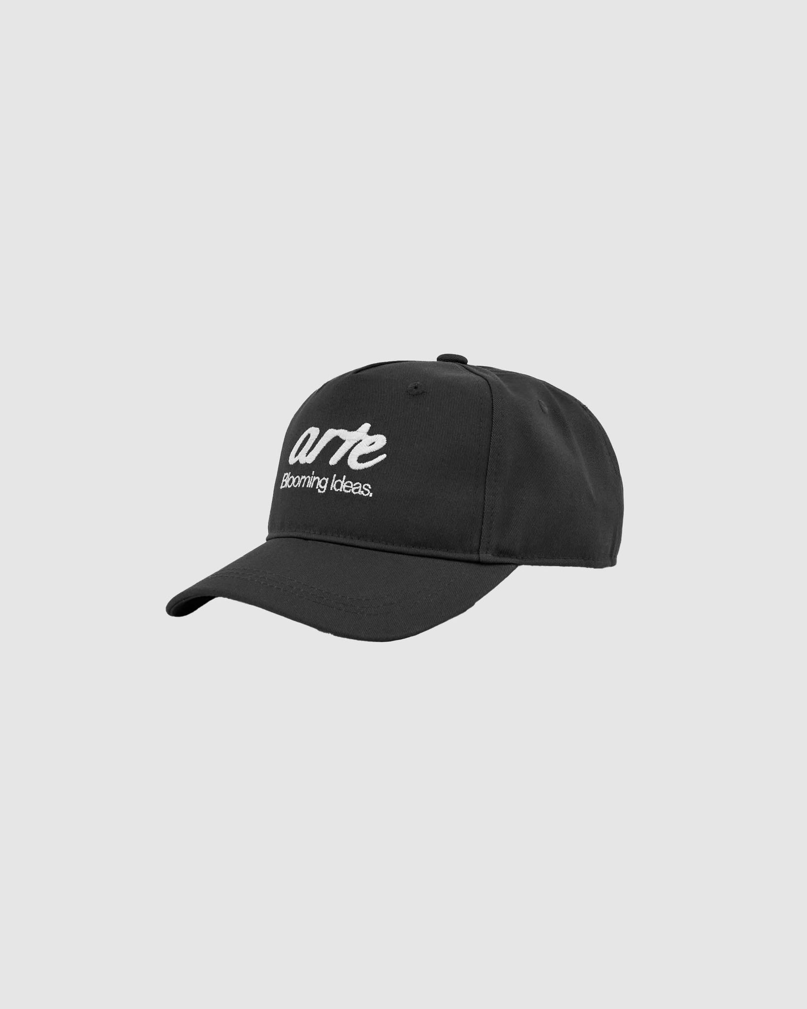 Front Logo Embroidery Cap - Black