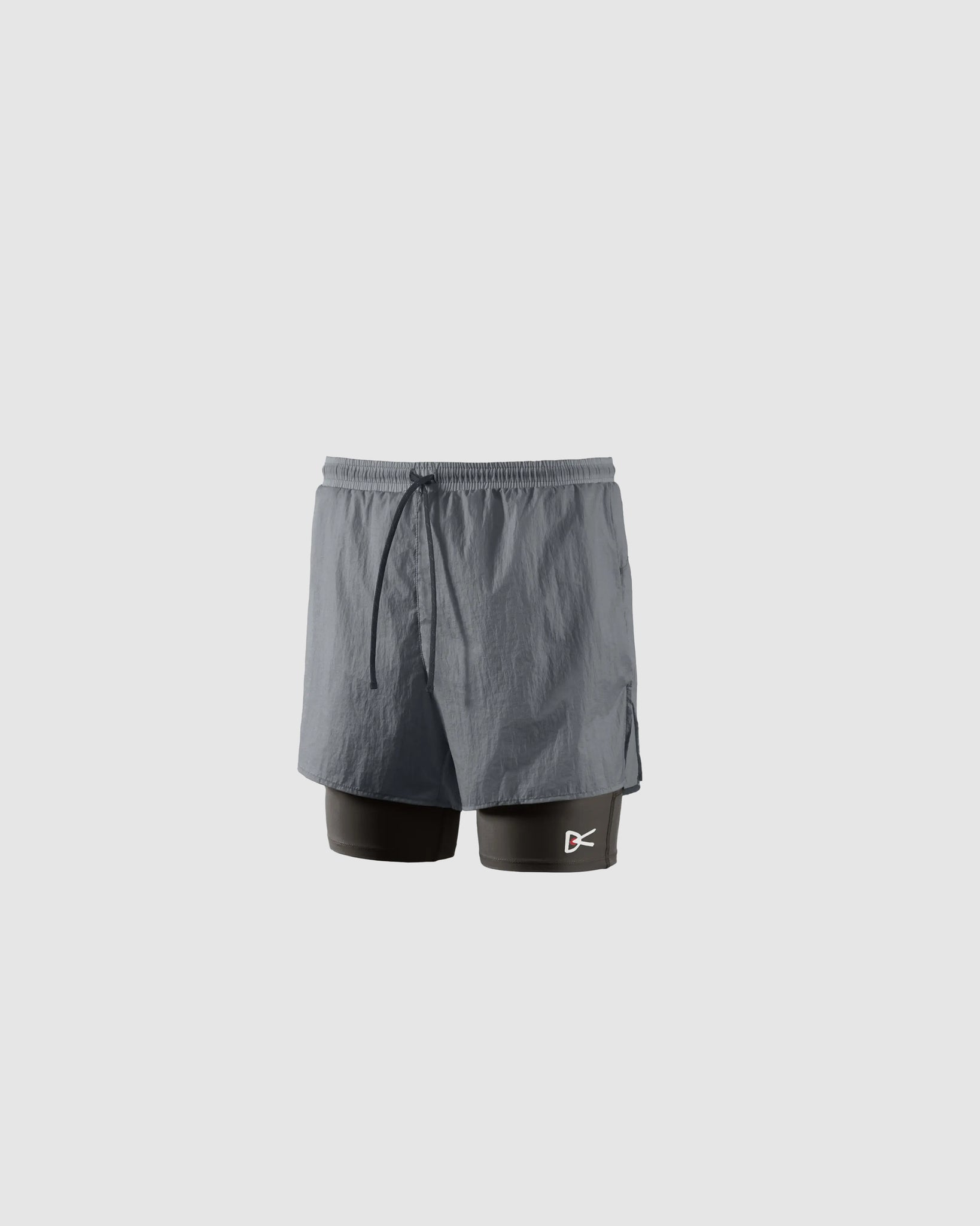 Ripstop Layered Trail Shorts - Charcoal/Slate Brown