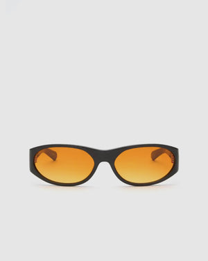 Eddie Kyu - Solid Brown/Sunset Orange Lens