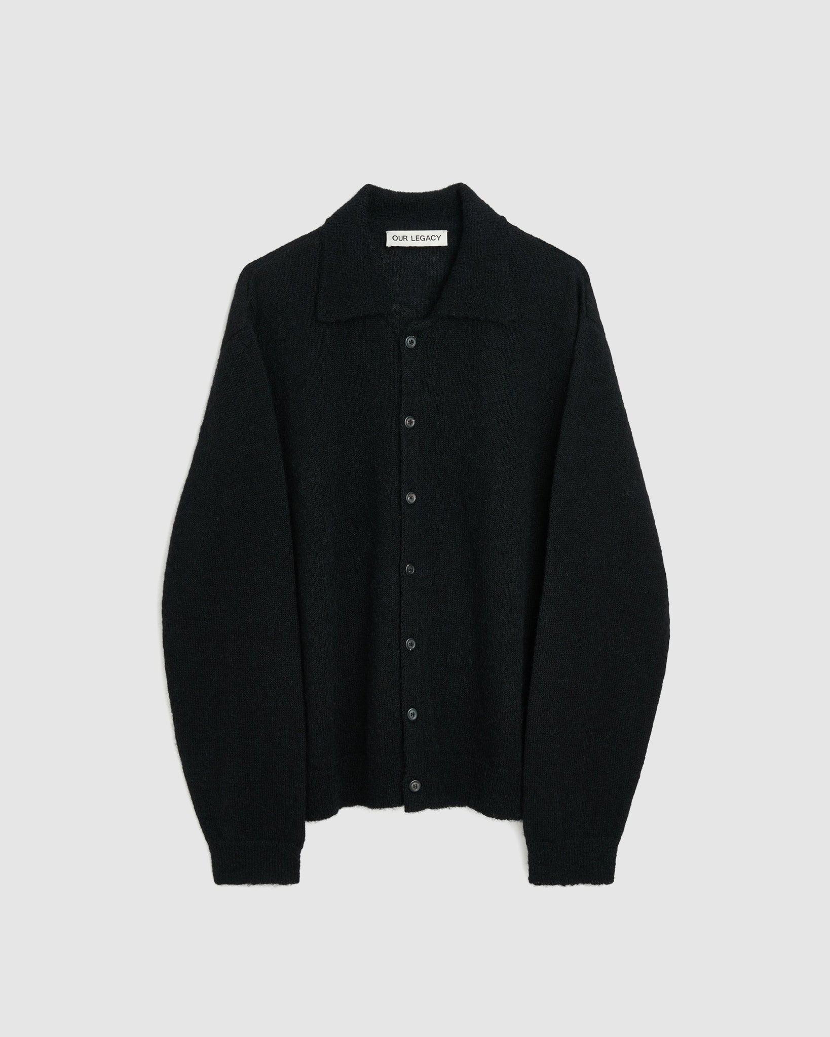 Evening Polo - Black Fuzzy Alpaca